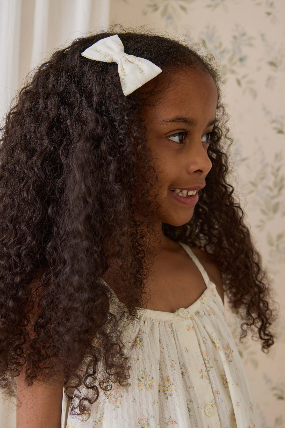 Organic Cotton Desiree Bow - Justine Parchment Childrens Bow from Jamie Kay NZ