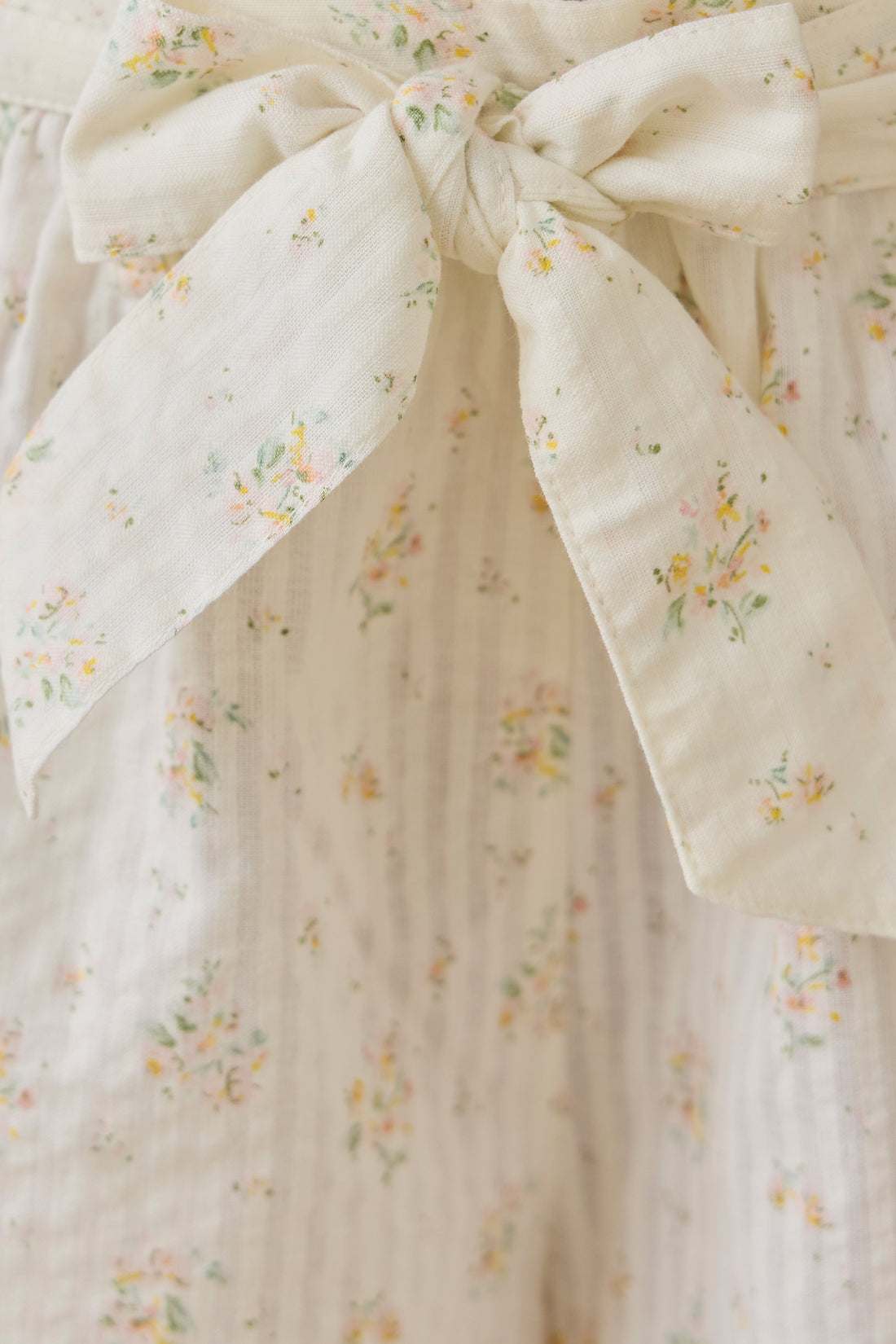 Organic Cotton Cosette Pant - Justine Parchment Childrens Pant from Jamie Kay NZ