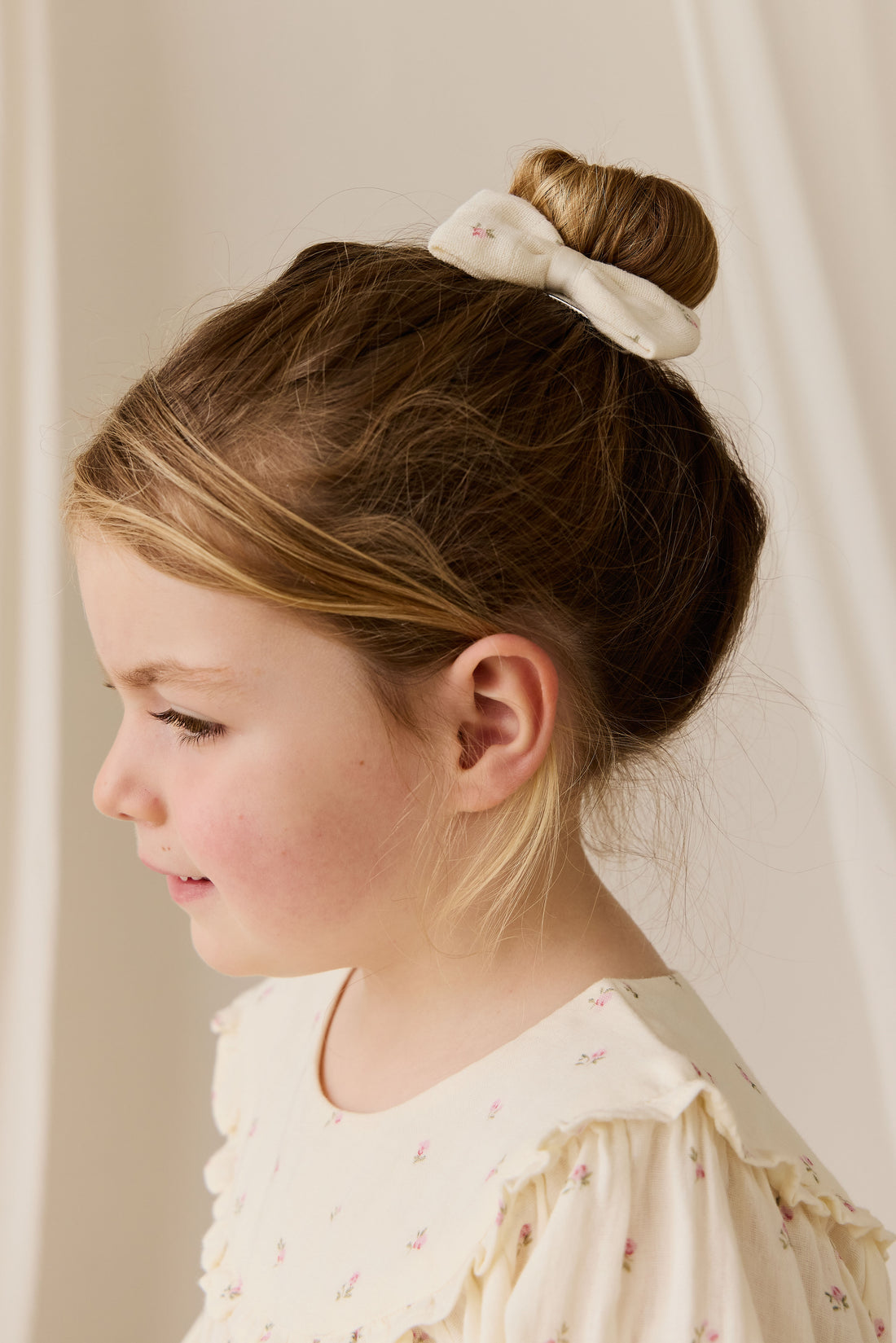 Organic Cotton Muslin Amira Blouse - Willow Rose Childrens Top from Jamie Kay NZ