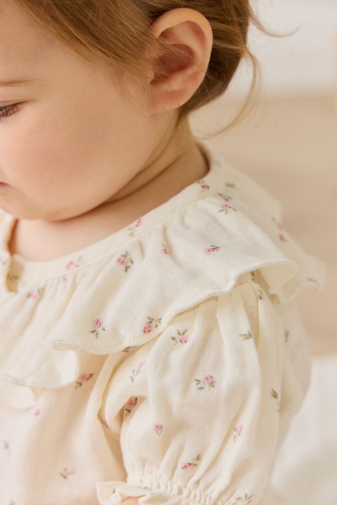Organic Cotton Muslin Alora Top - Willow Rose Childrens Top from Jamie Kay NZ