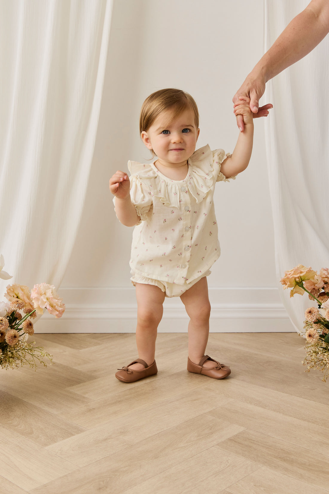 Organic Cotton Muslin Alora Top - Willow Rose Childrens Top from Jamie Kay NZ