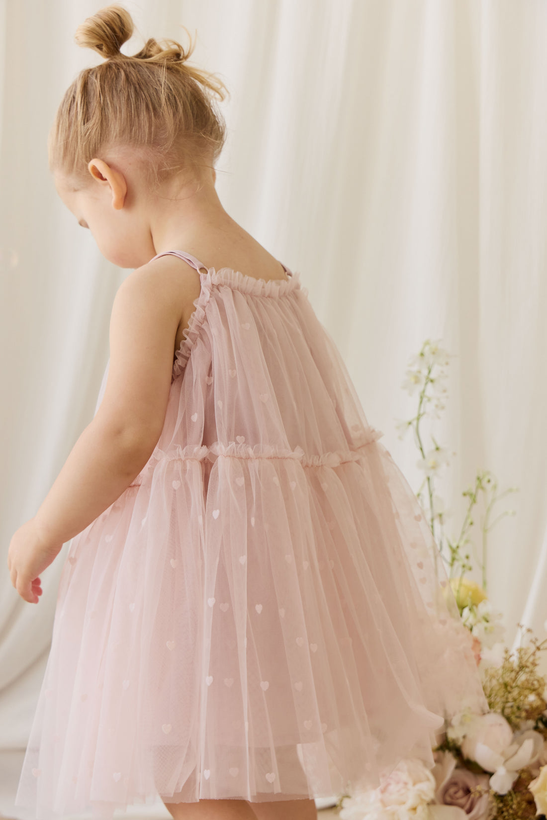 Nylah Dress - Petite Heart Rosie Childrens Dress from Jamie Kay NZ