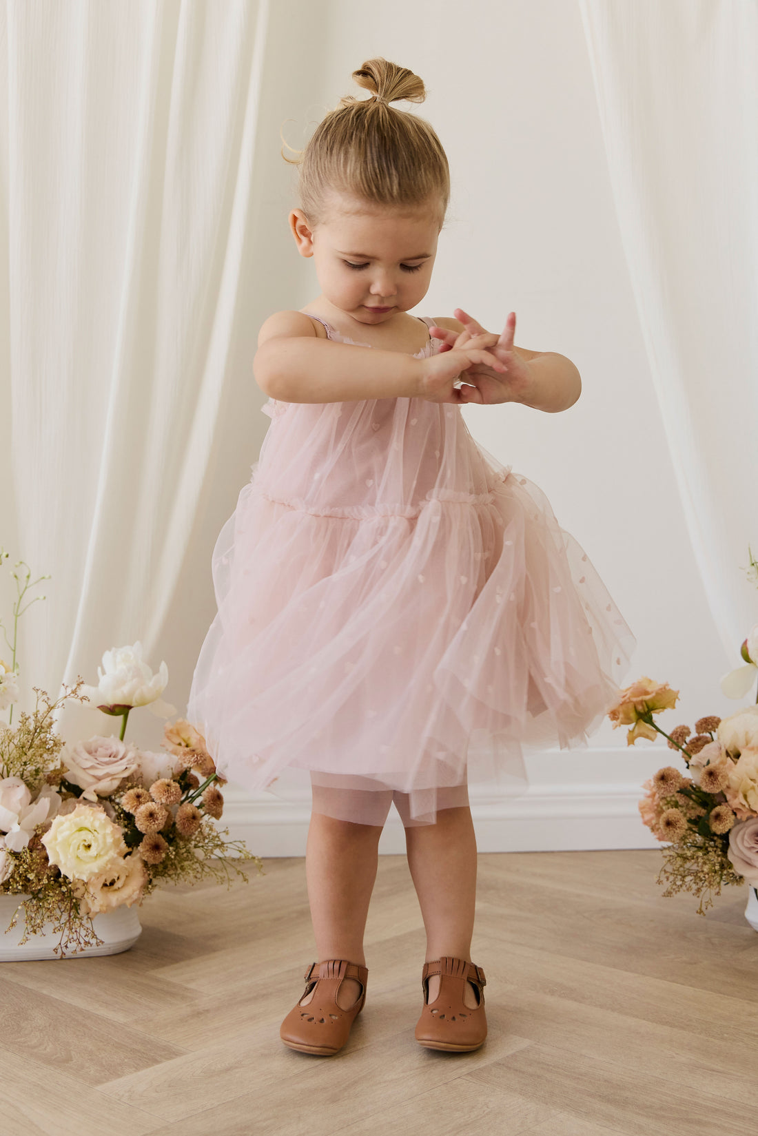 Nylah Dress - Petite Heart Rosie Childrens Dress from Jamie Kay NZ