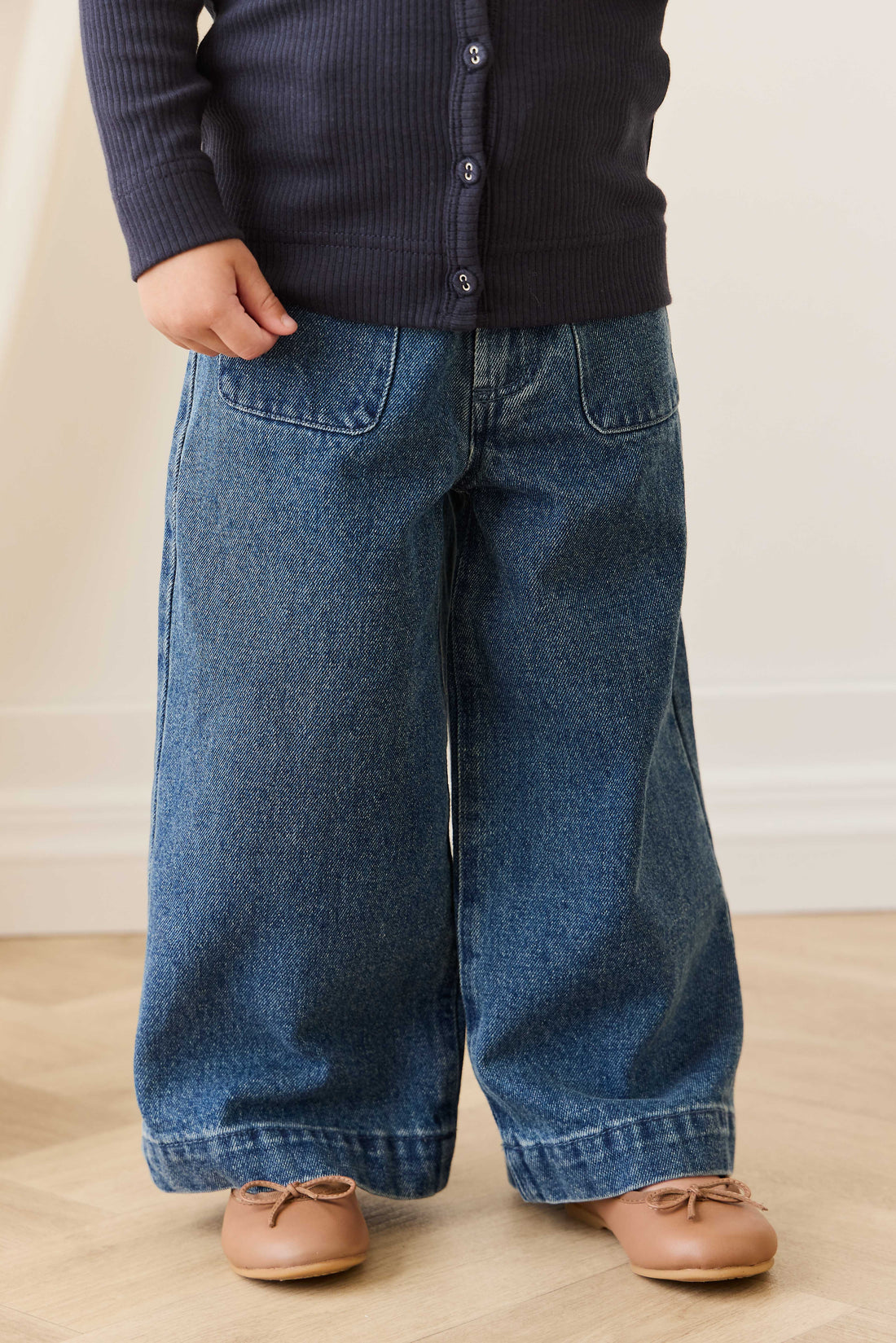Theodora Pant - Classic Denim Childrens Pant from Jamie Kay NZ