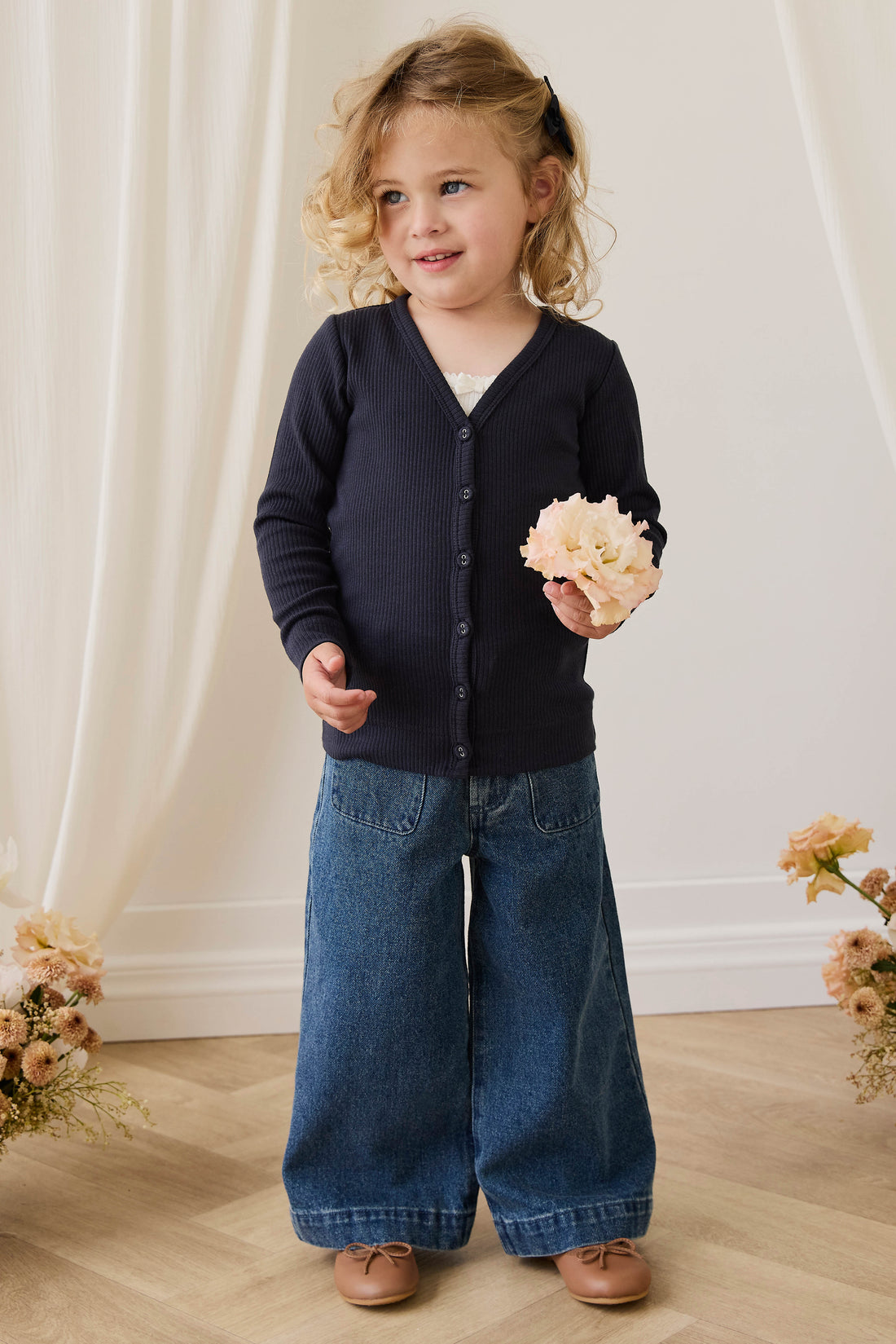 Theodora Pant - Classic Denim Childrens Pant from Jamie Kay NZ