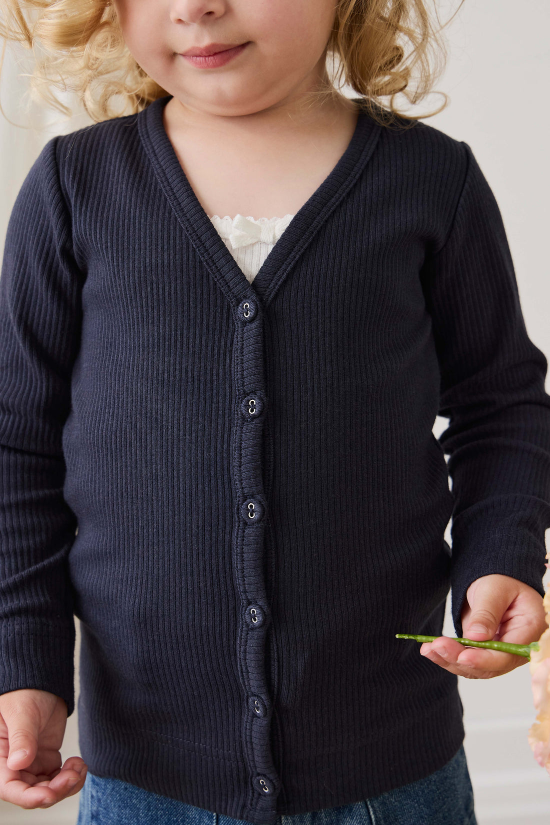 Organic Cotton Modal Cardigan - Eclipse Childrens Cardigan from Jamie Kay NZ