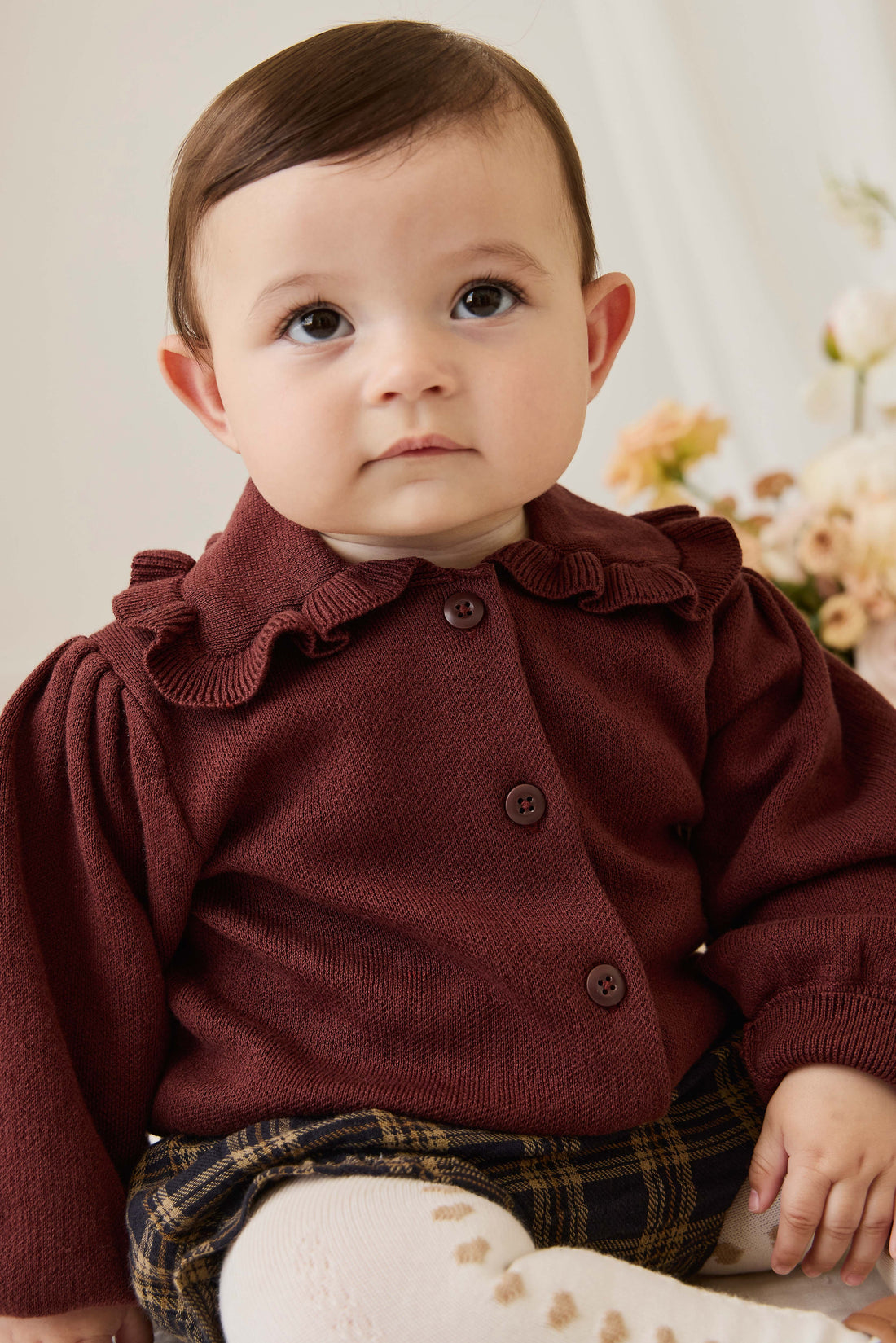 Organic Cotton Frill Bloomer - Woodland Check Childrens Bloomer from Jamie Kay NZ