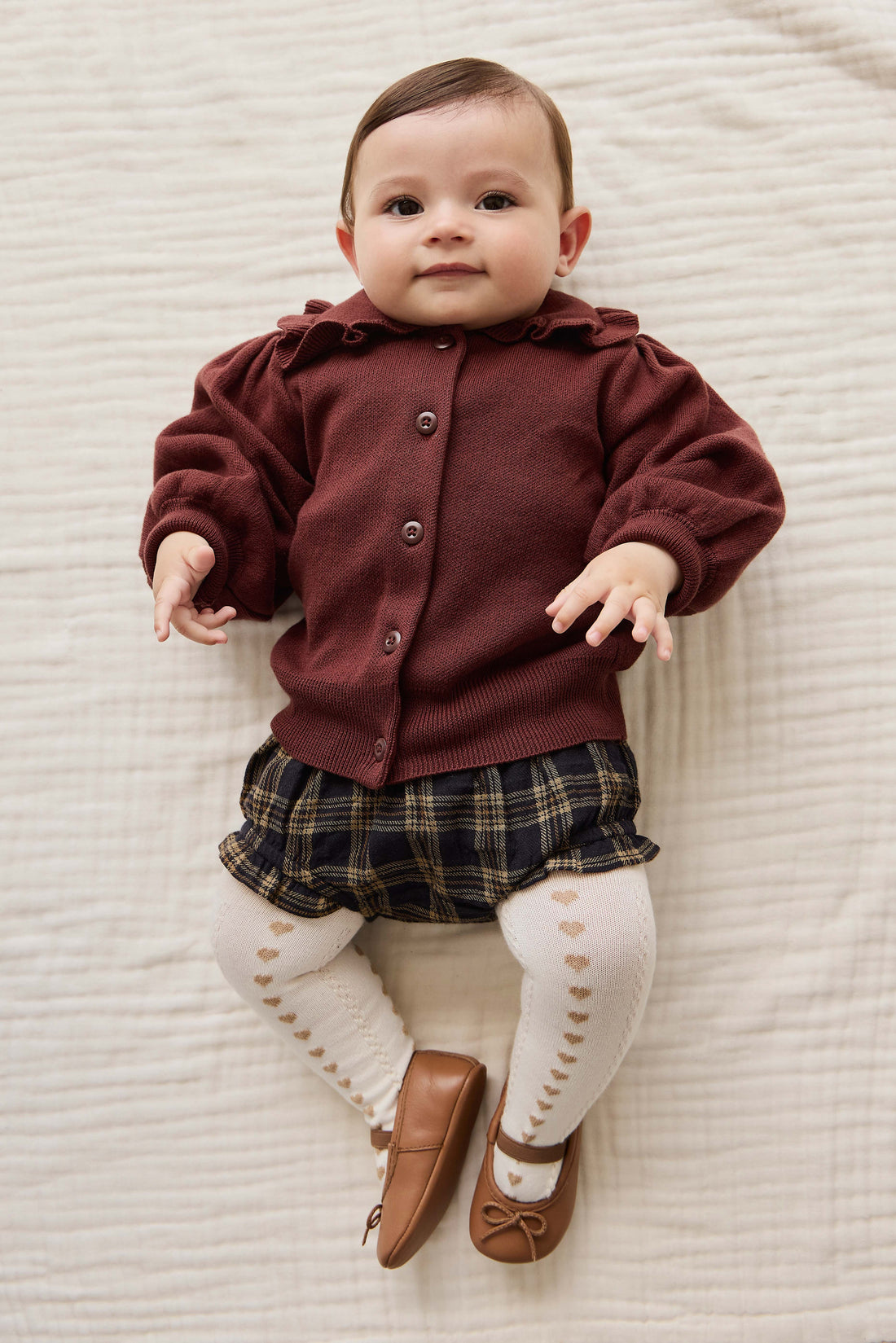 Bonnie Cardigan - Chocolate Chip Childrens Cardigan from Jamie Kay NZ