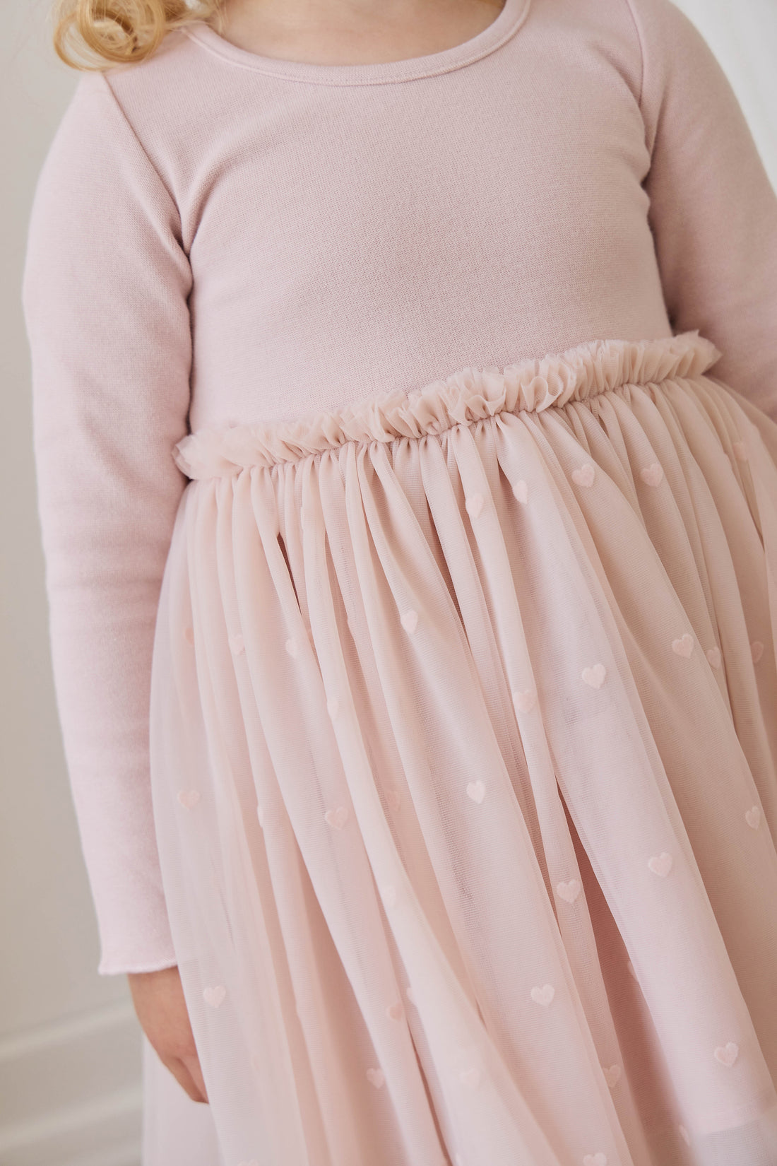 Anna Tulle Dress - Petite Heart Rosie Childrens Dress from Jamie Kay NZ