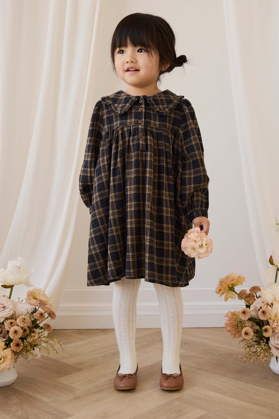 Zuri Ballet Flat - Camel Childrens Footwear from Jamie Kay NZ