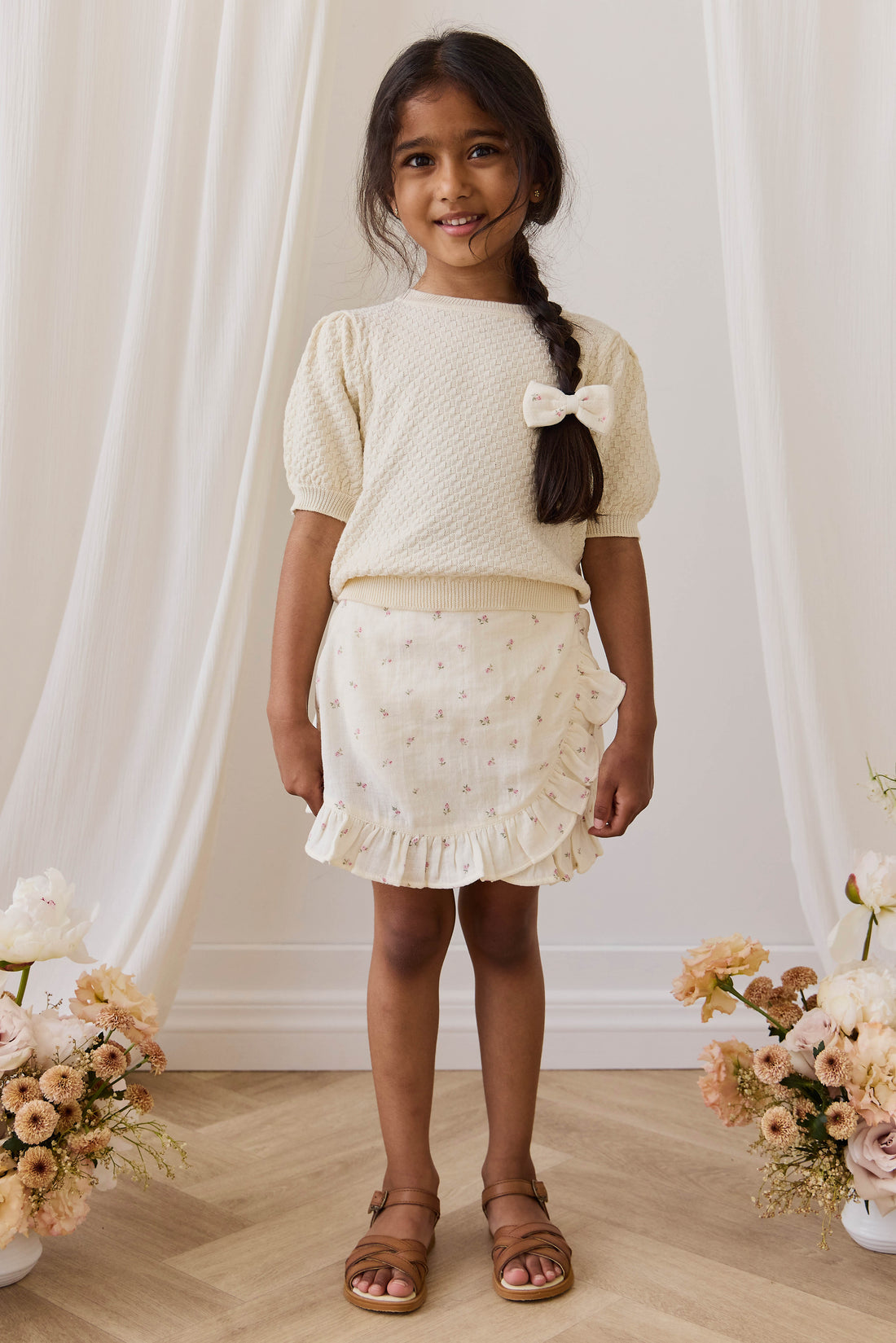 Annie Top - Vanilla Childrens Top from Jamie Kay NZ