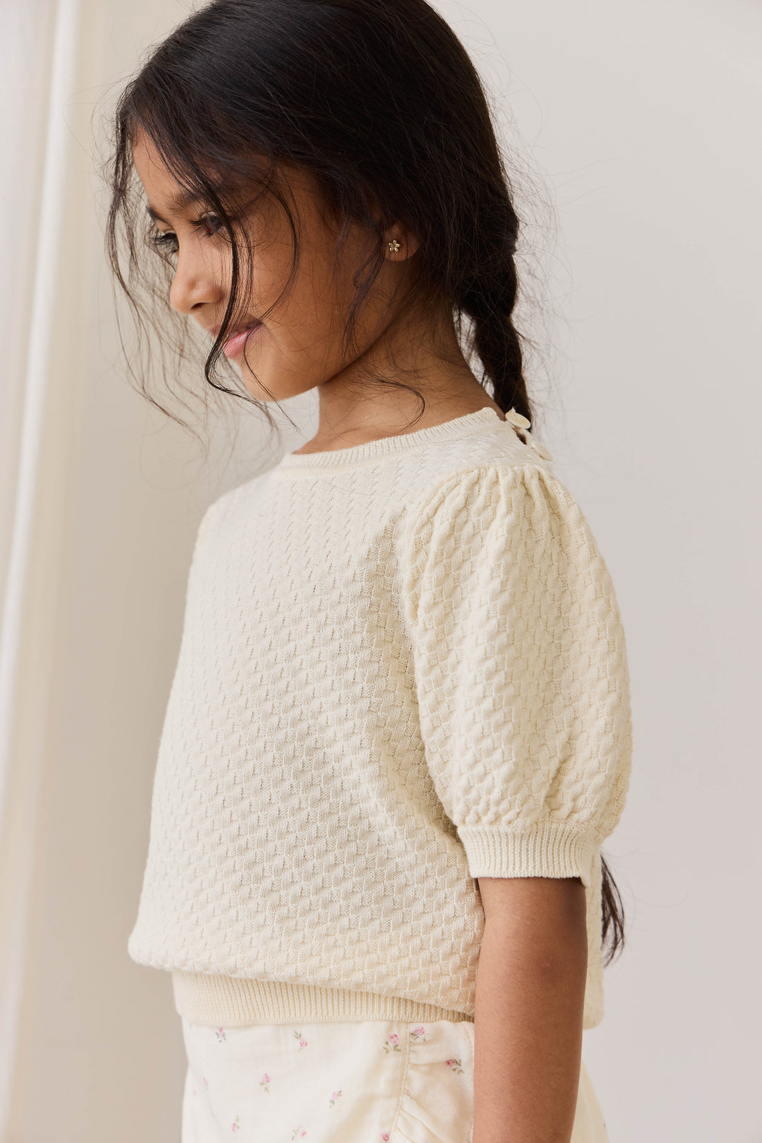 Annie Top - Vanilla Childrens Top from Jamie Kay NZ
