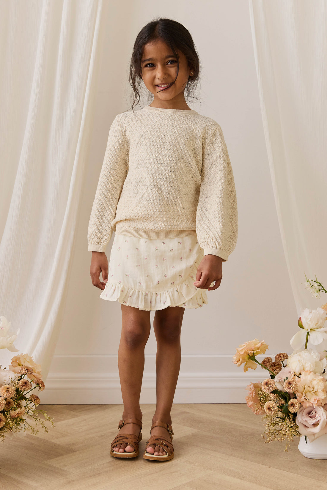 Mabel Jumper - Vanilla Childrens Jumper from Jamie Kay NZ
