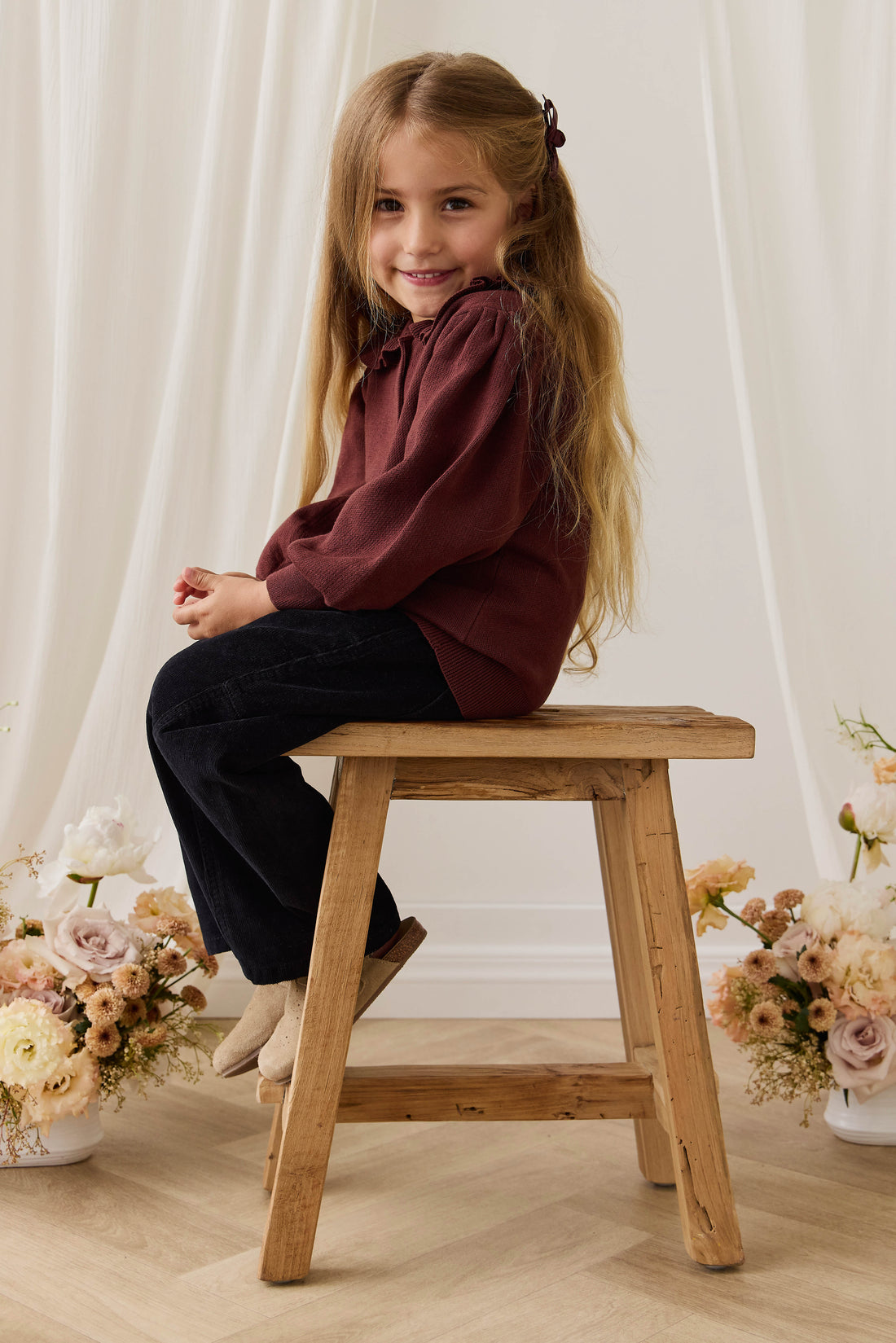 Bonnie Cardigan - Chocolate Chip Childrens Cardigan from Jamie Kay NZ