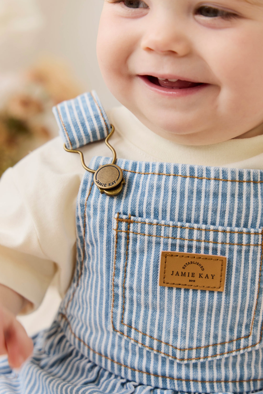 Pax Playsuit - Holiday Stripe Childrens Playsuit from Jamie Kay NZ