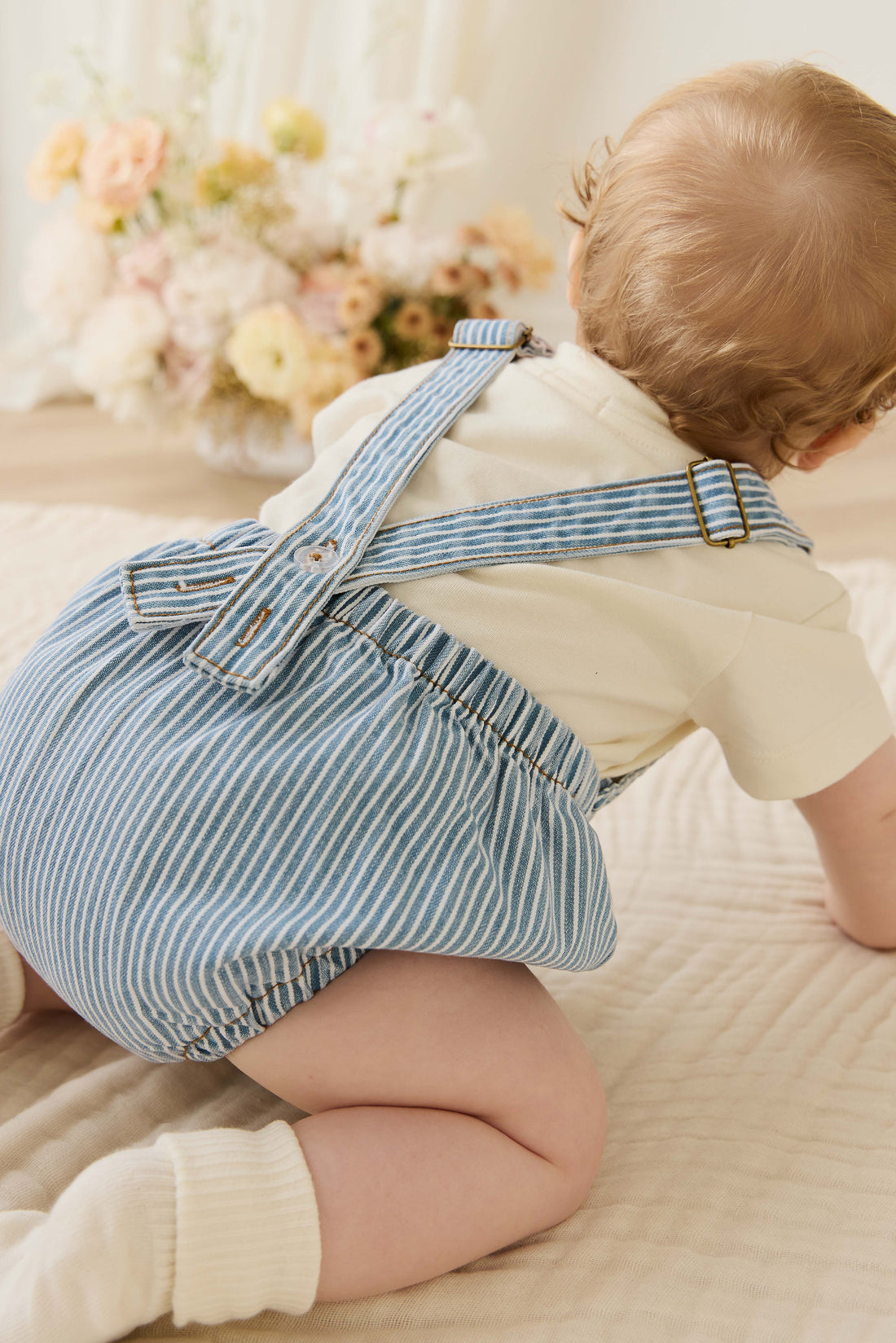 Pax Playsuit - Holiday Stripe Childrens Playsuit from Jamie Kay NZ