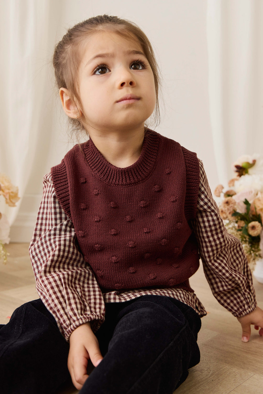 Albie Vest - Chocolate Chip Childrens Vest from Jamie Kay NZ