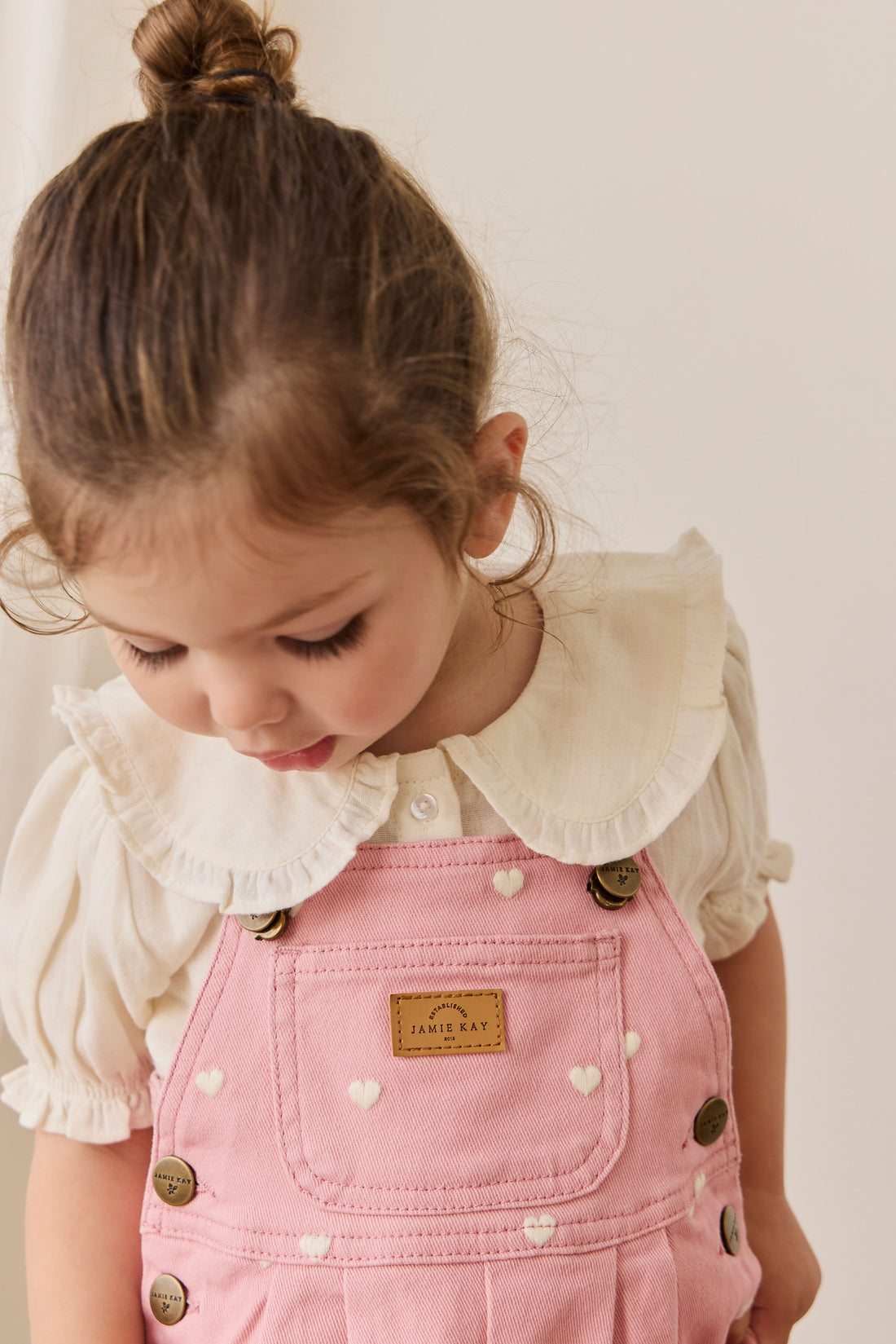 Blair Overall - Petite Heart Rose Childrens Overall from Jamie Kay NZ