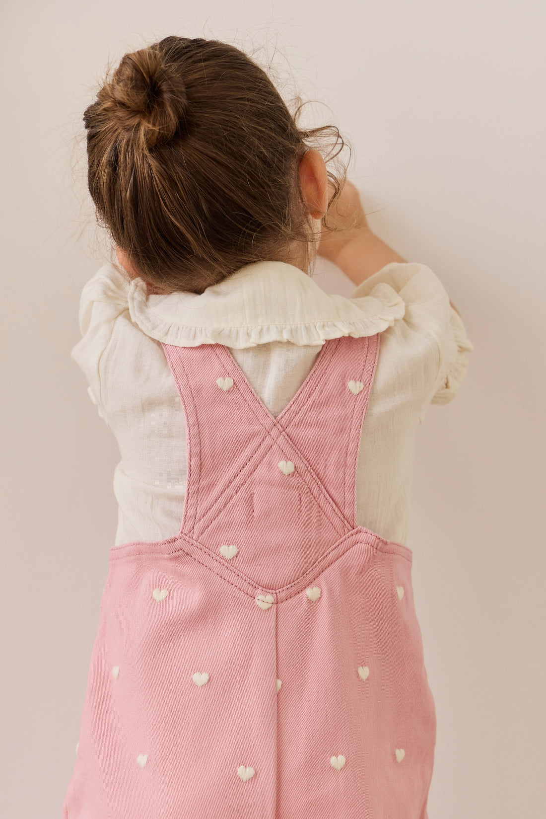 Blair Overall - Petite Heart Rose Childrens Overall from Jamie Kay NZ