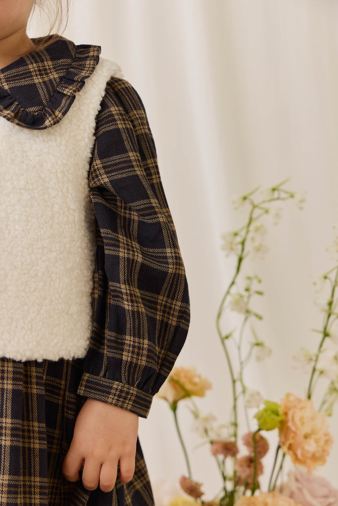 Petal Vest - Natural Childrens Vest from Jamie Kay NZ