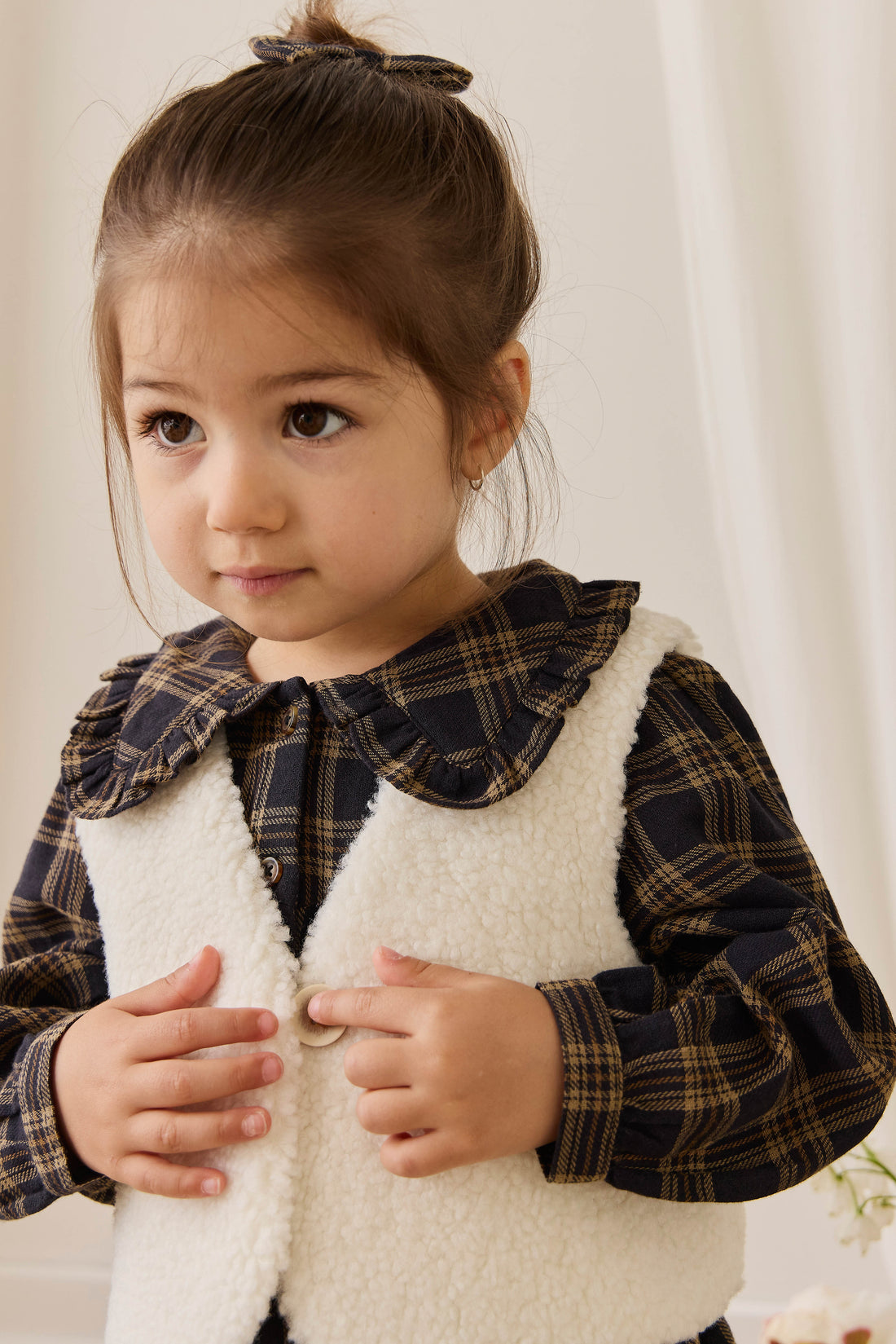 Petal Vest - Natural Childrens Vest from Jamie Kay NZ