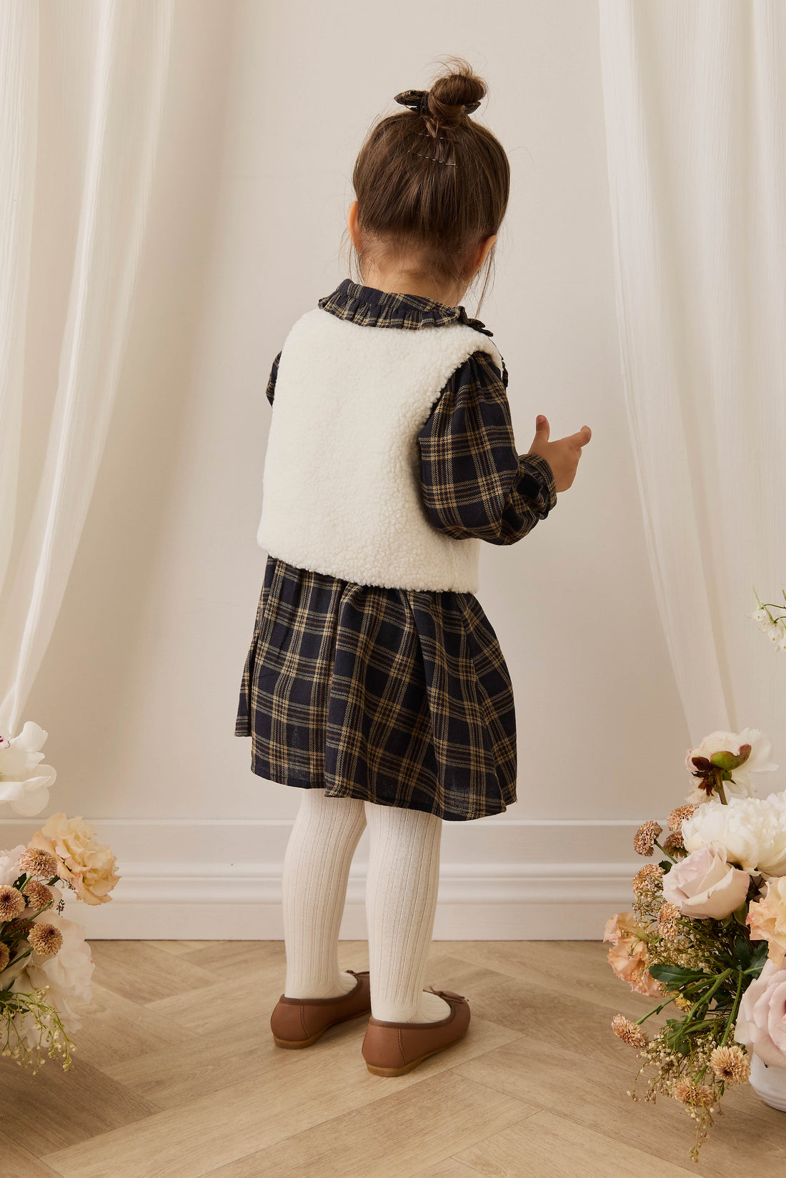 Petal Vest - Natural Childrens Vest from Jamie Kay NZ