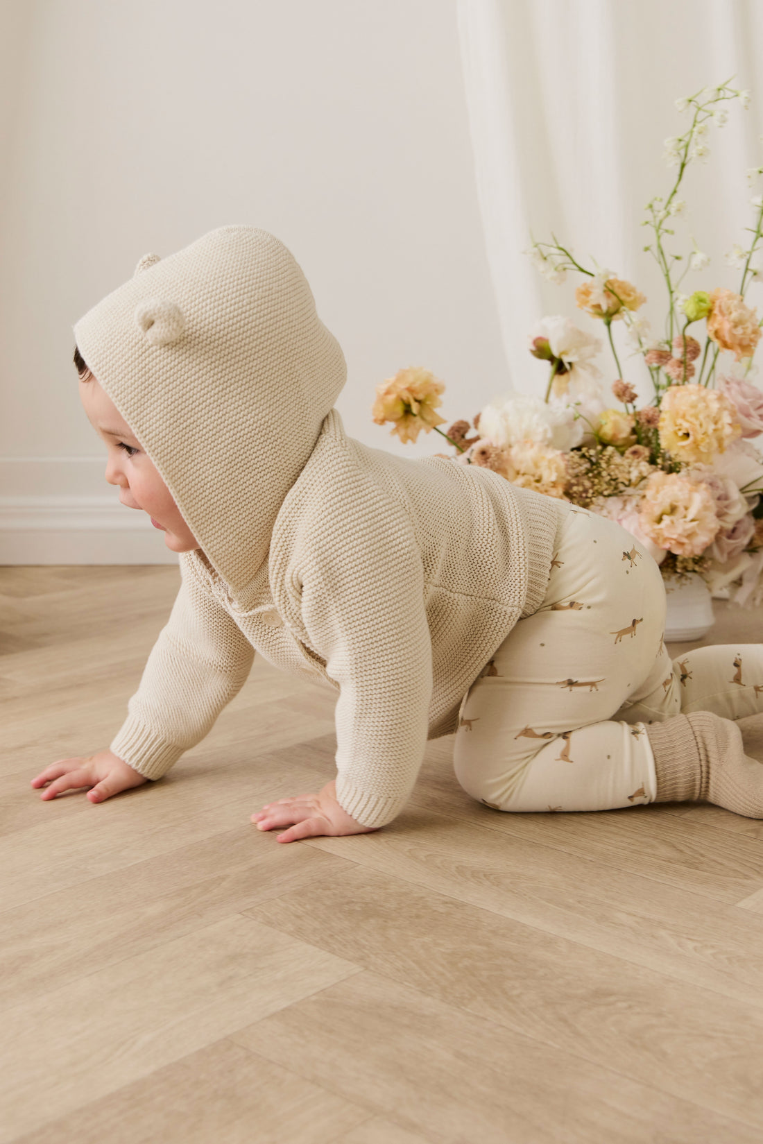 Organic Cotton Everyday Legging - Play Ball Cassava Childrens Legging from Jamie Kay NZ