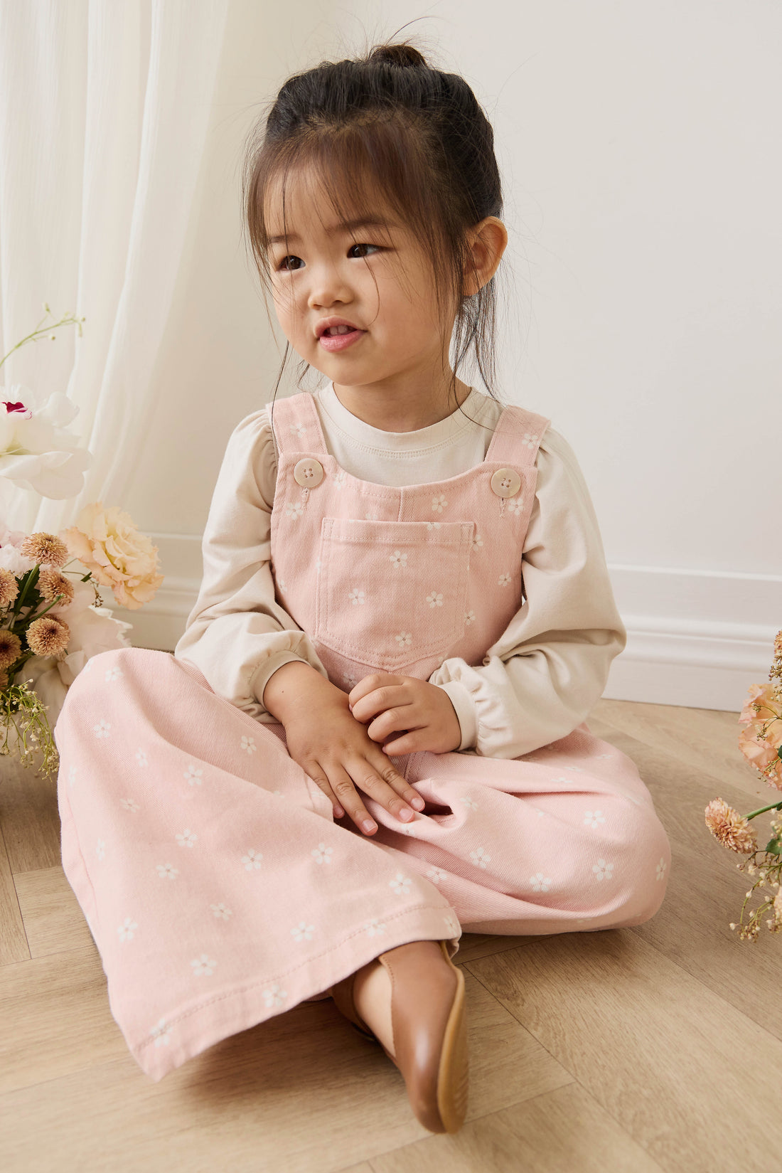 Dorian Overall - Josie Floral Trinket Childrens Overall from Jamie Kay NZ