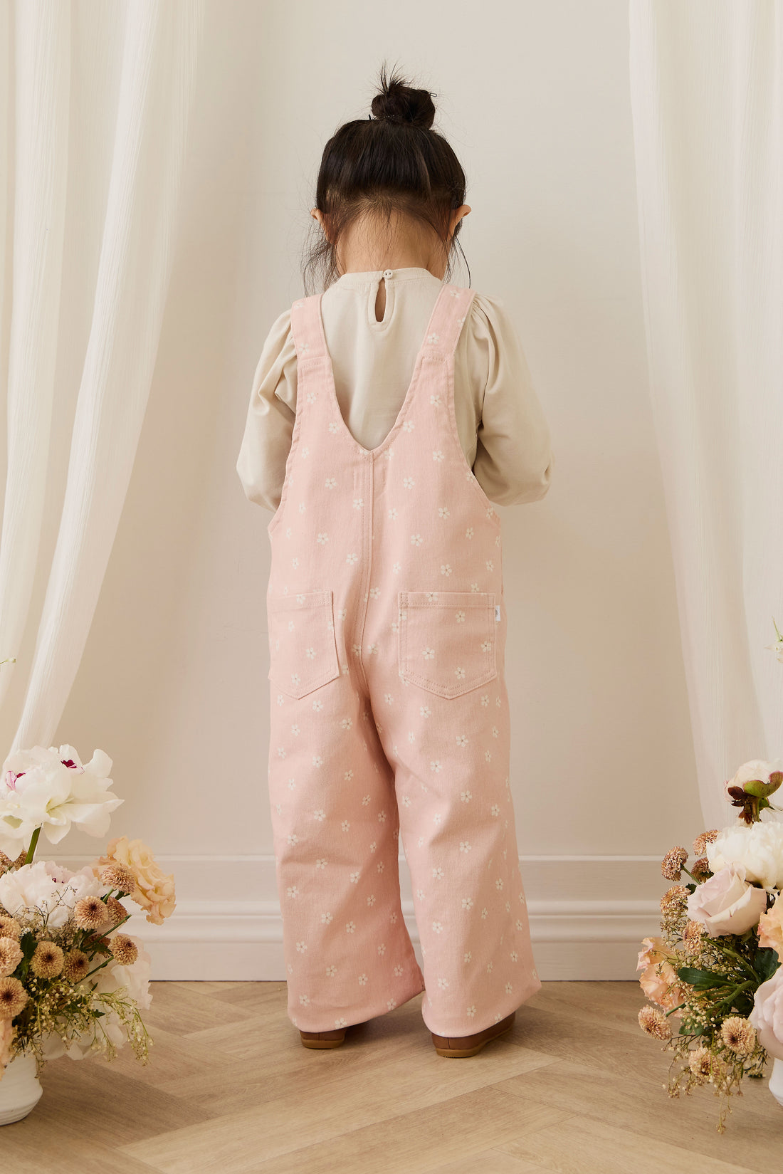 Dorian Overall - Josie Floral Trinket Childrens Overall from Jamie Kay NZ