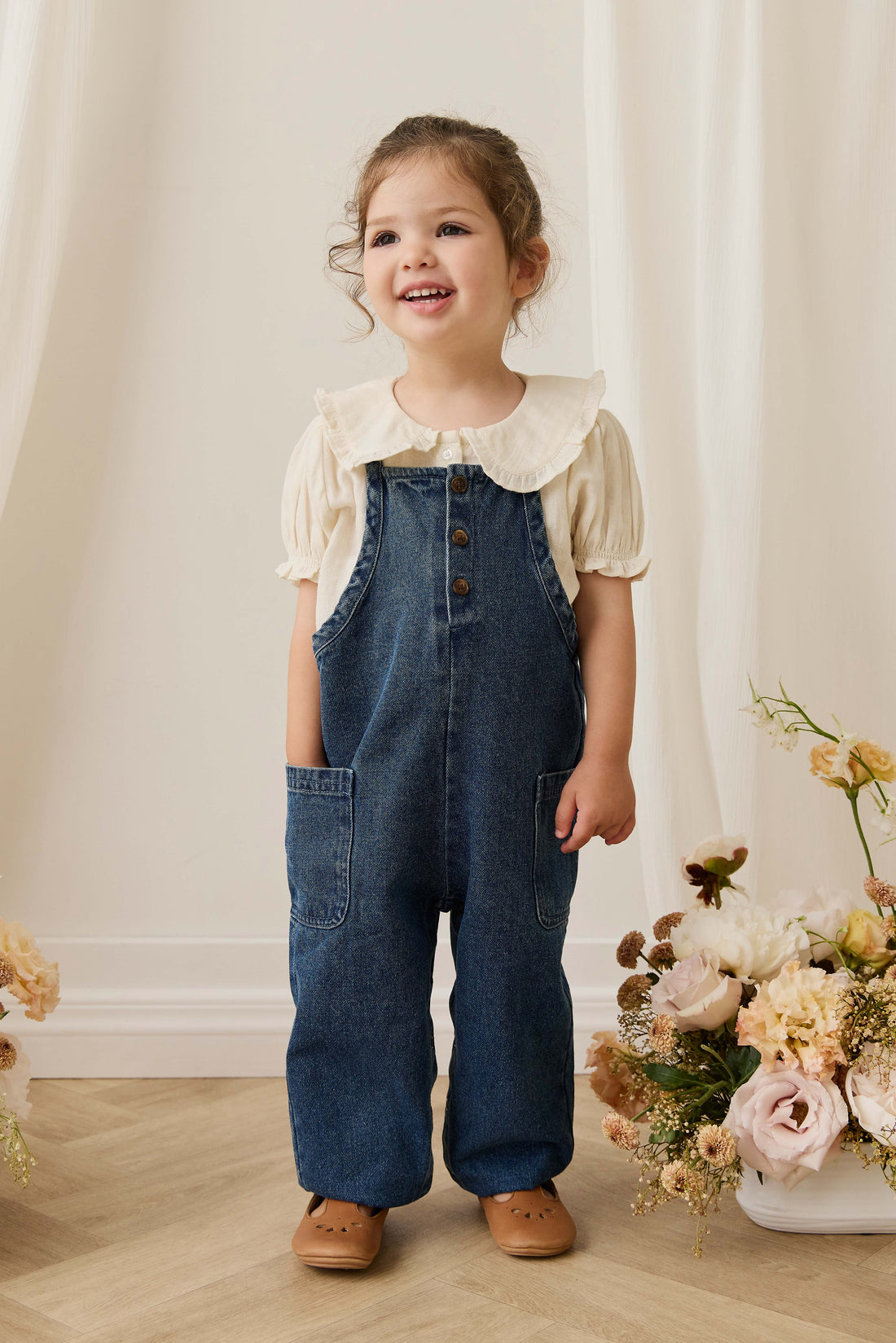 Ace Overall - Classic Denim Childrens Overall from Jamie Kay NZ