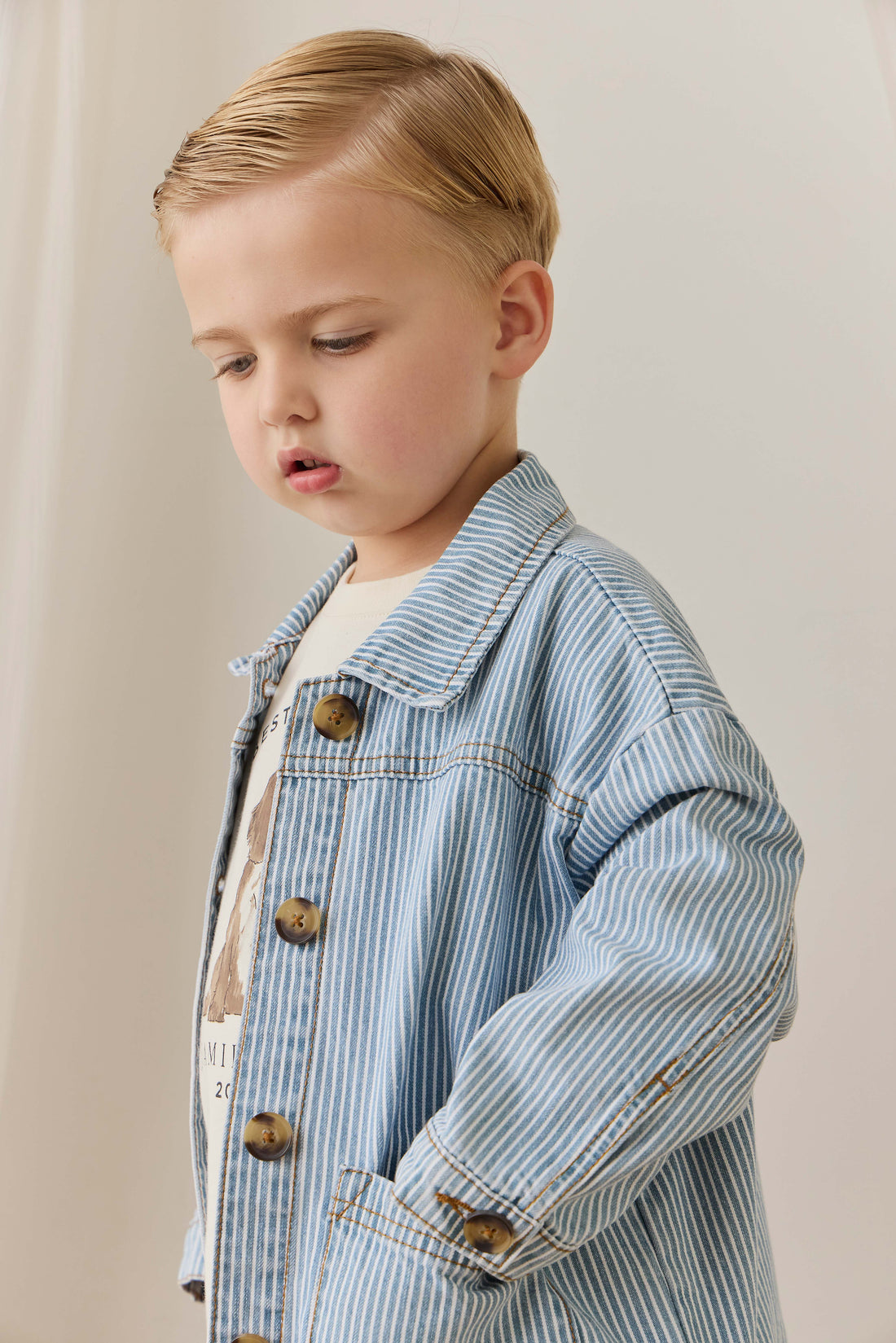 Axel Jacket - Holiday Stripe Childrens Jacket from Jamie Kay NZ