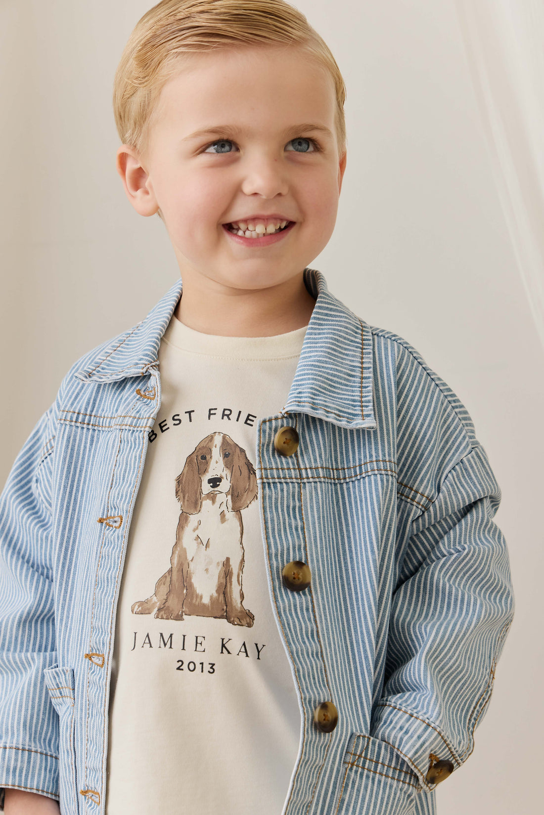 Axel Jacket - Holiday Stripe Childrens Jacket from Jamie Kay NZ