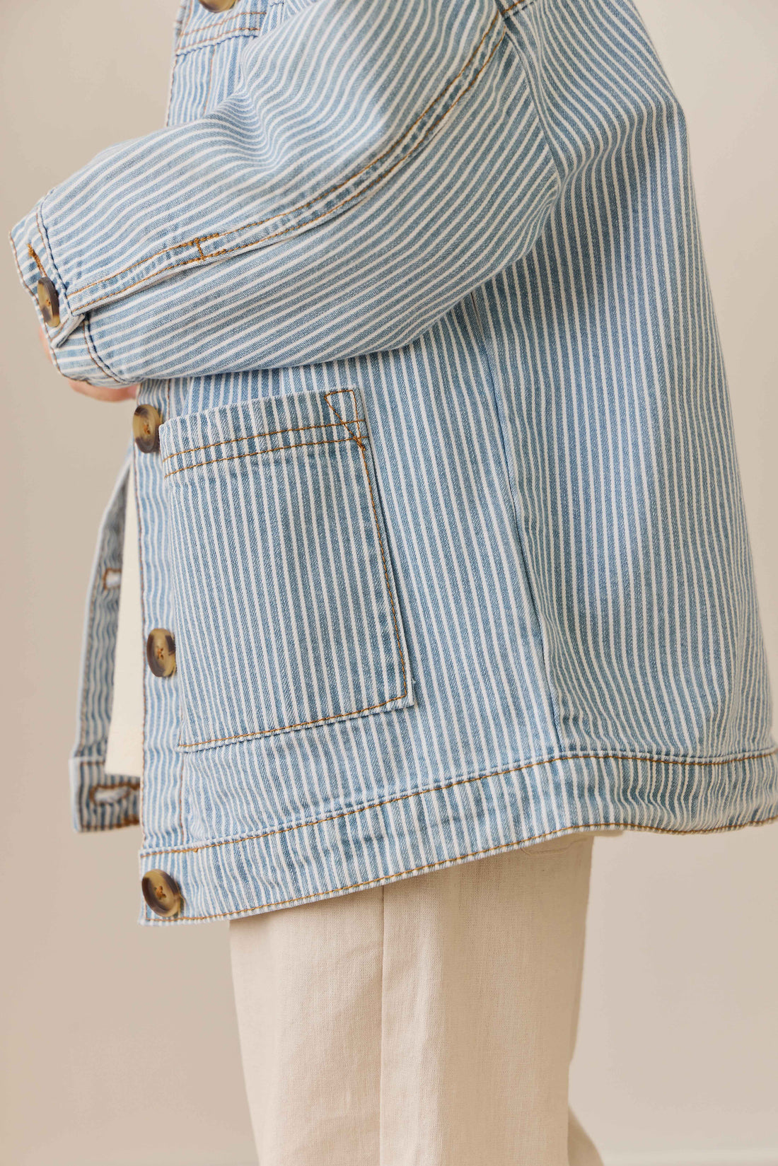 Axel Jacket - Holiday Stripe Childrens Jacket from Jamie Kay NZ