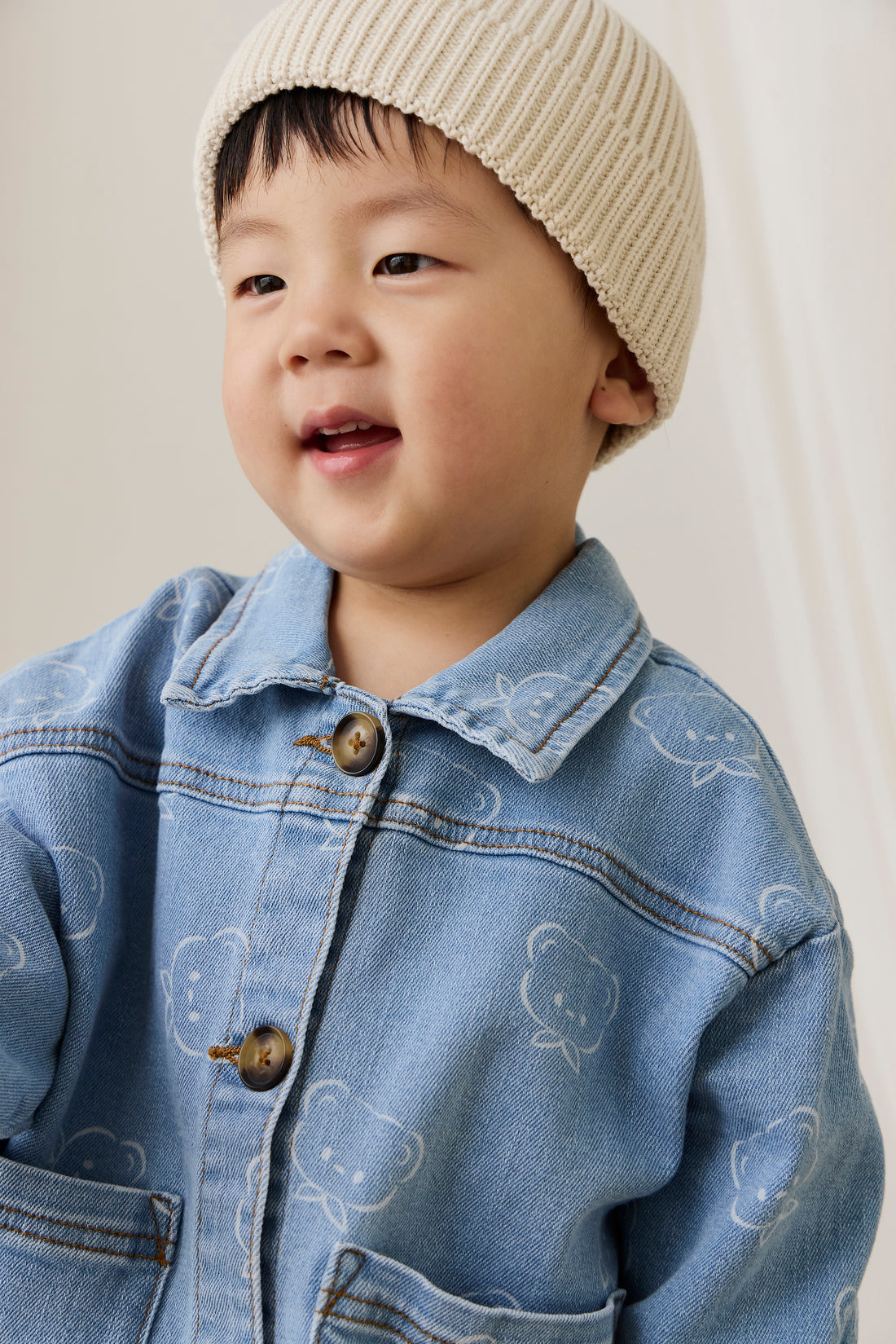 Axel Jacket - Bowie Bear Denim Childrens Jacket from Jamie Kay NZ
