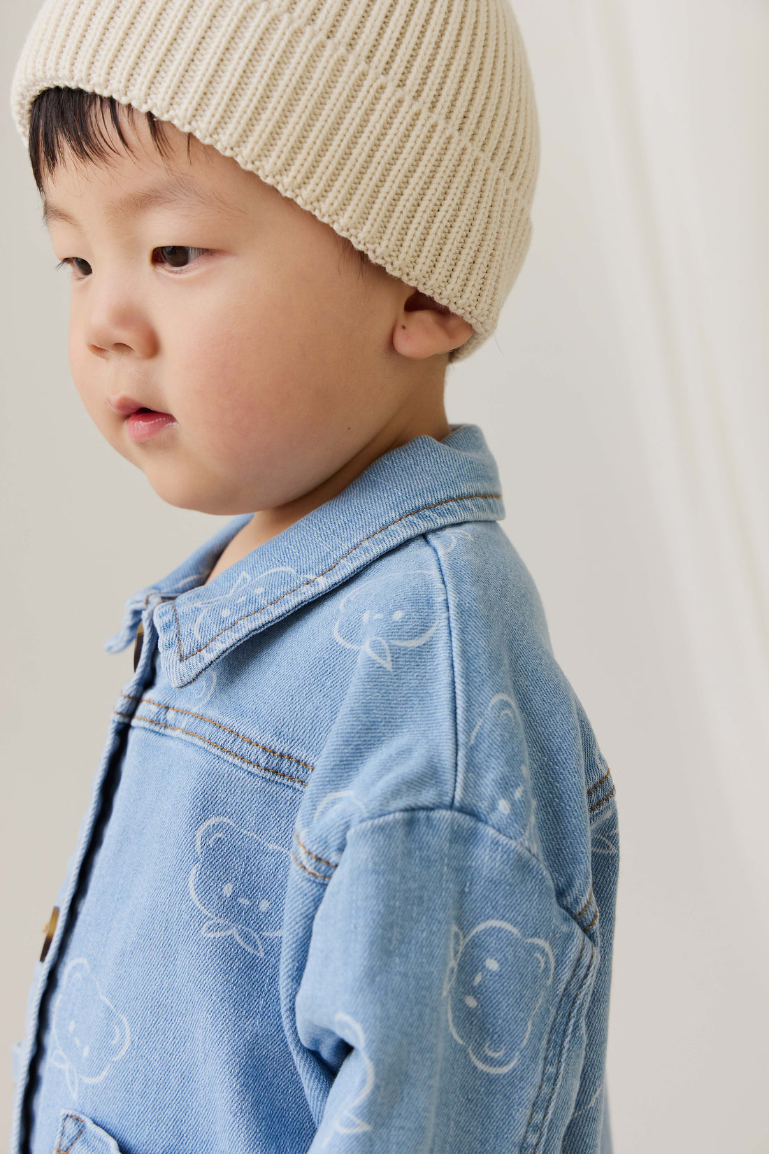 Axel Jacket - Bowie Bear Denim Childrens Jacket from Jamie Kay NZ