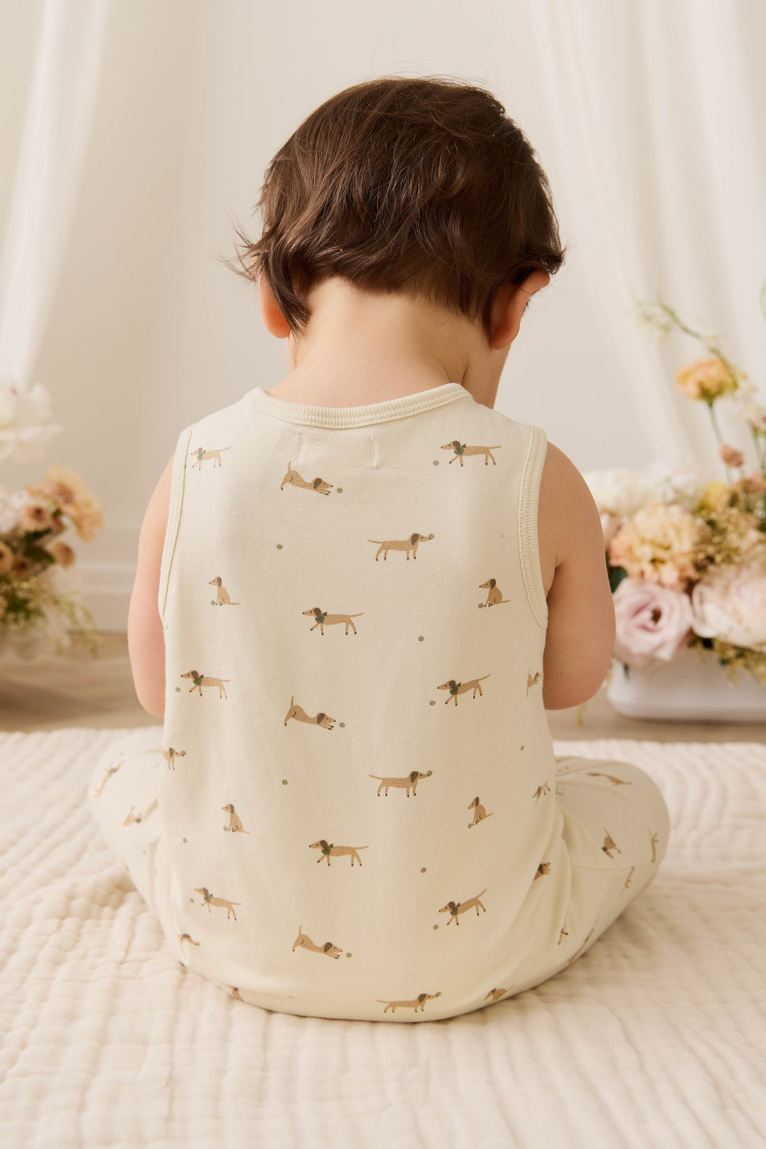 Organic Cotton Rupert Onepiece - Play Ball Cassava Childrens Onepiece from Jamie Kay NZ