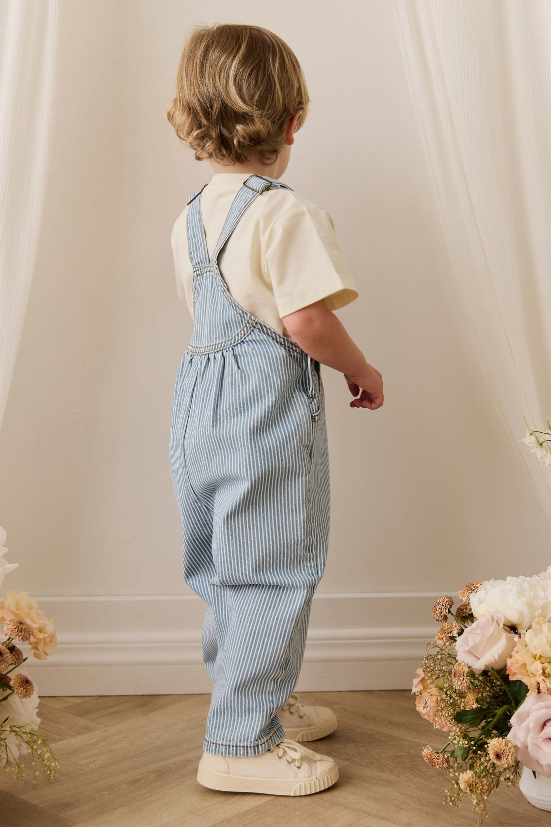 Cecil Overall - Holiday Stripe Childrens Overall from Jamie Kay NZ