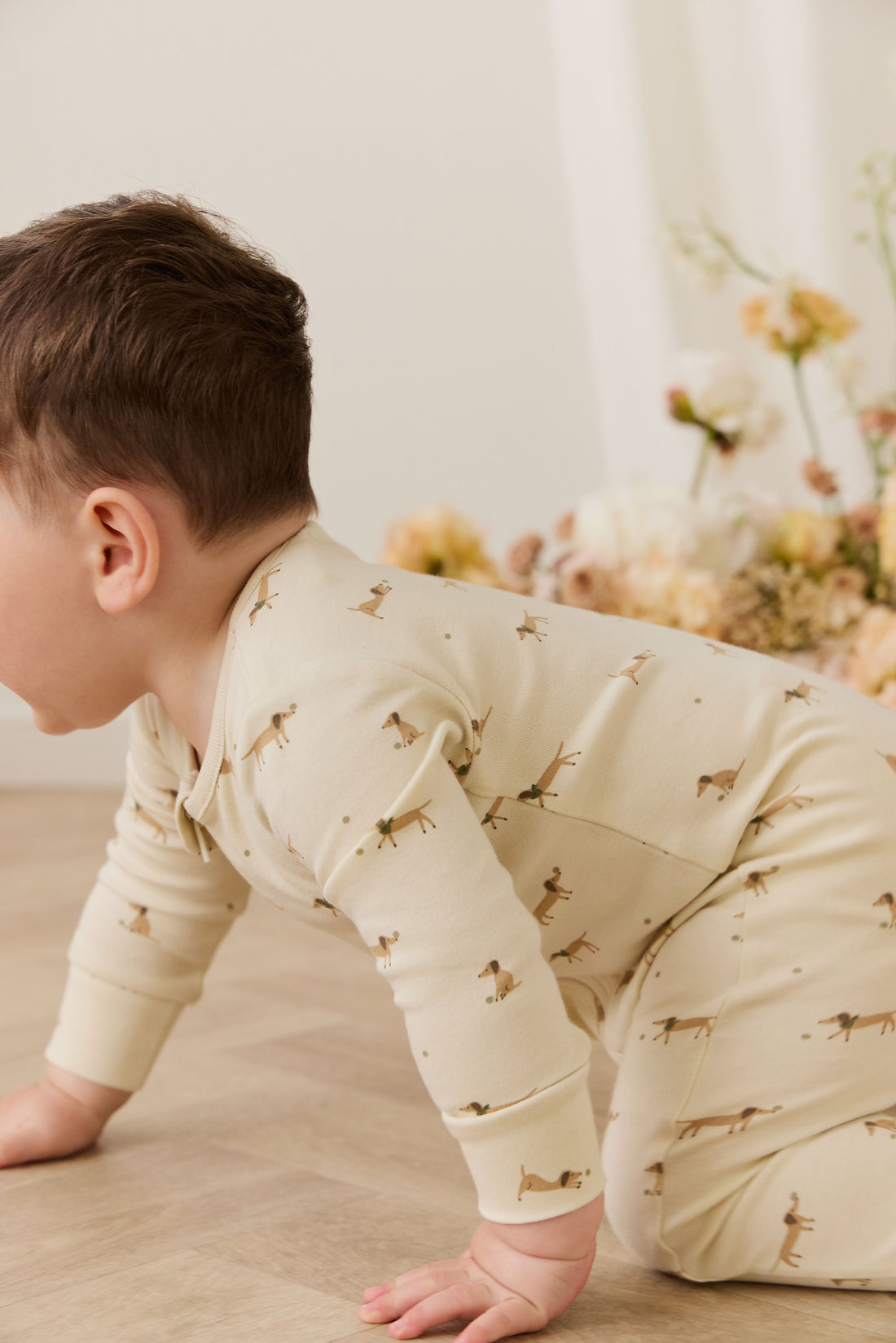 Organic Cotton Reese Zip Onepiece - Play Ball Cassava Childrens Onepiece from Jamie Kay NZ