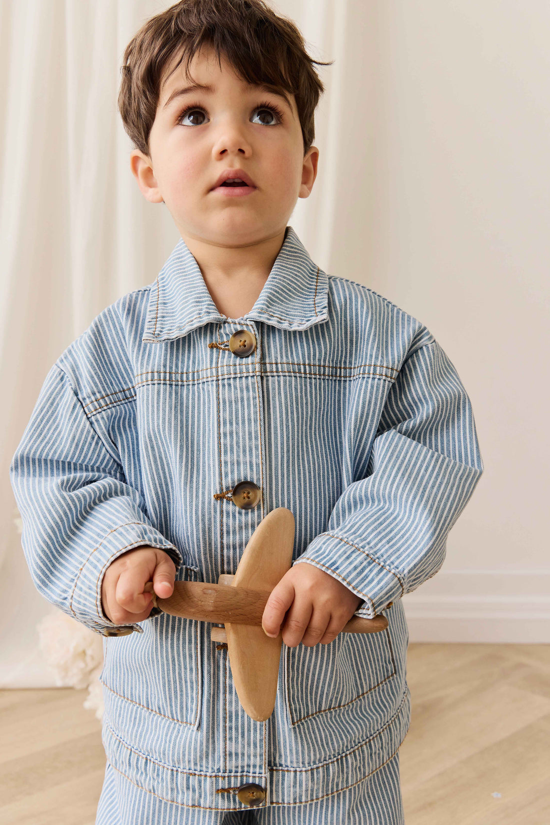 Axel Jacket - Holiday Stripe Childrens Jacket from Jamie Kay NZ