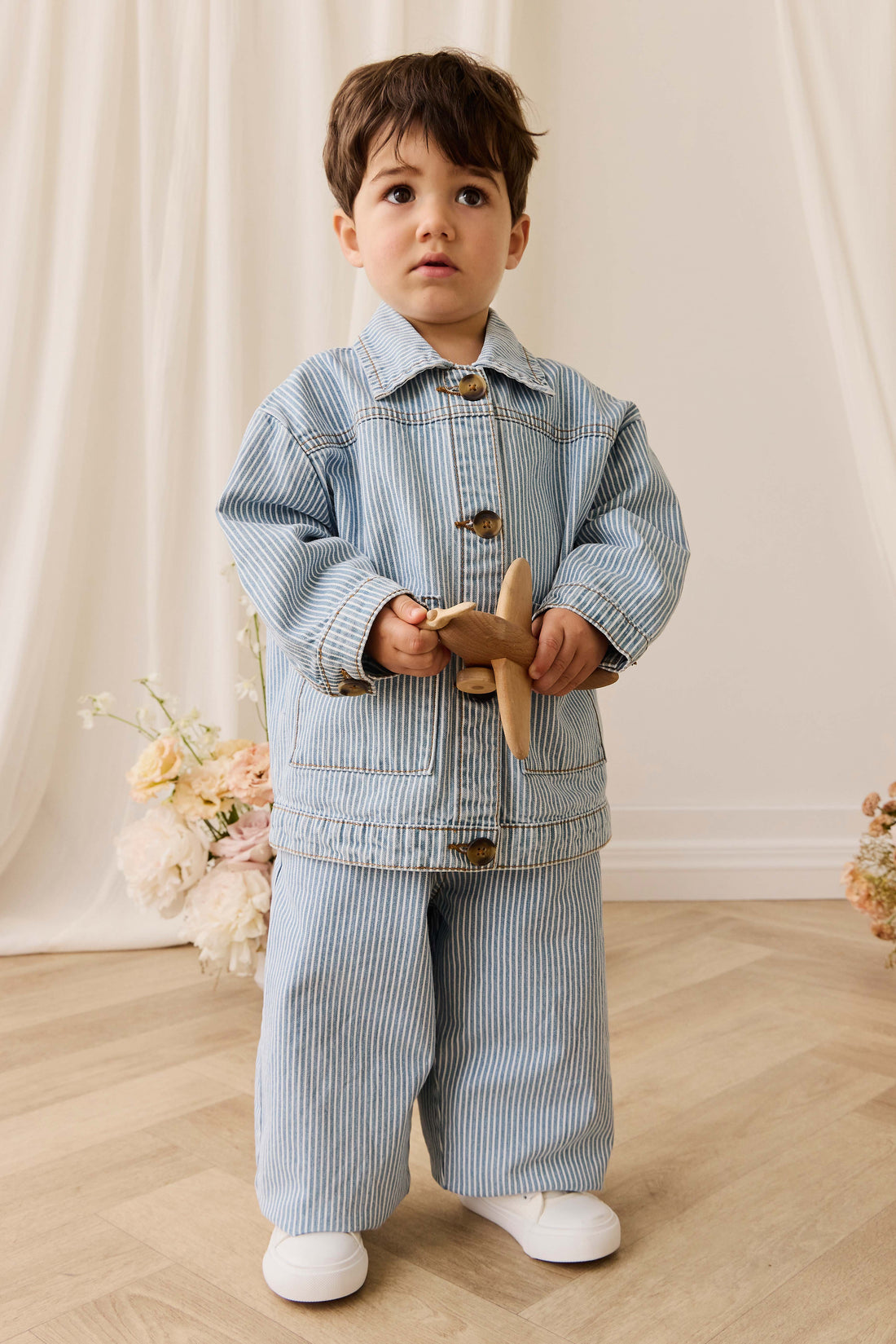 Axel Jacket - Holiday Stripe Childrens Jacket from Jamie Kay NZ