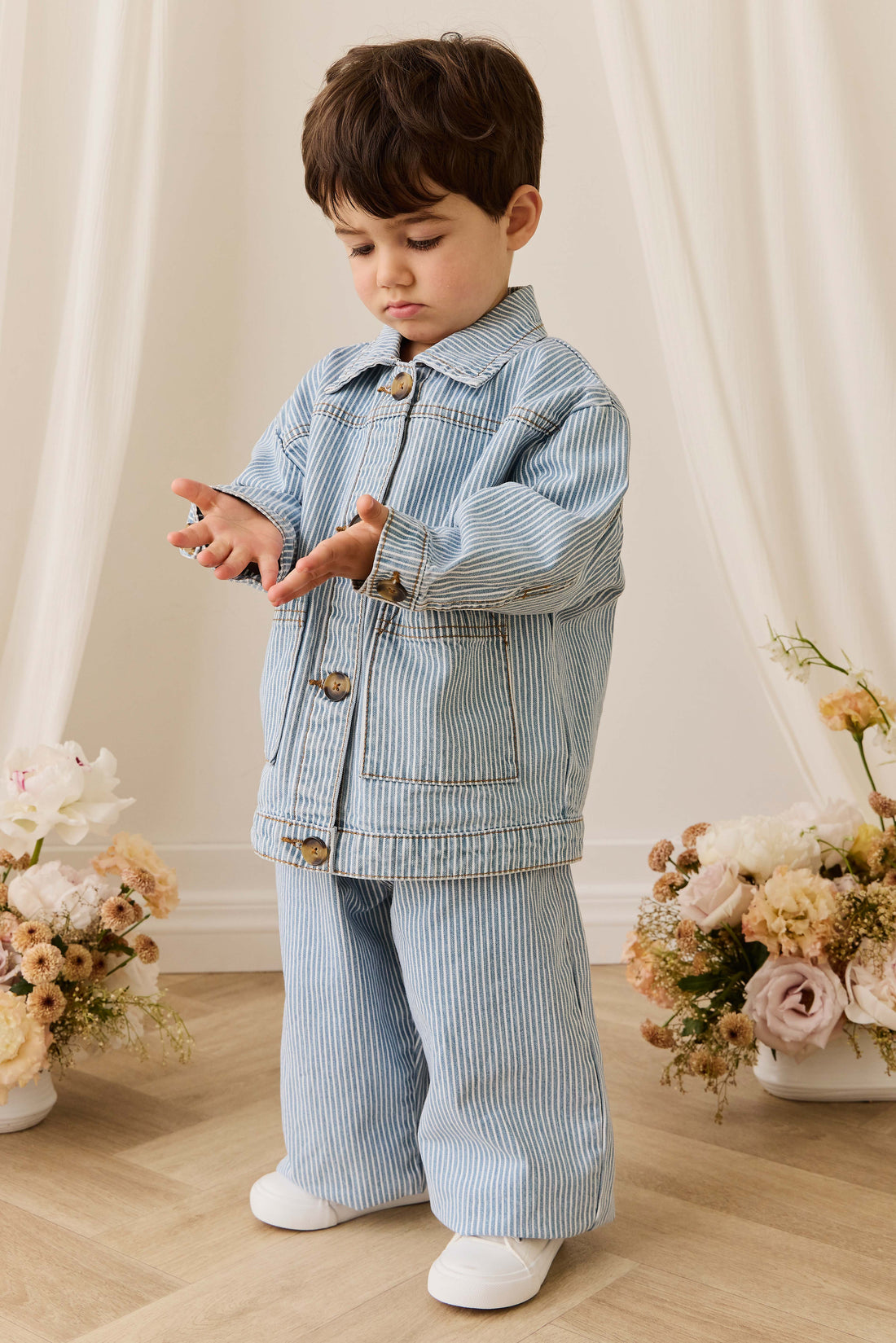 Abel Pant - Holiday Stripe Childrens Pant from Jamie Kay NZ