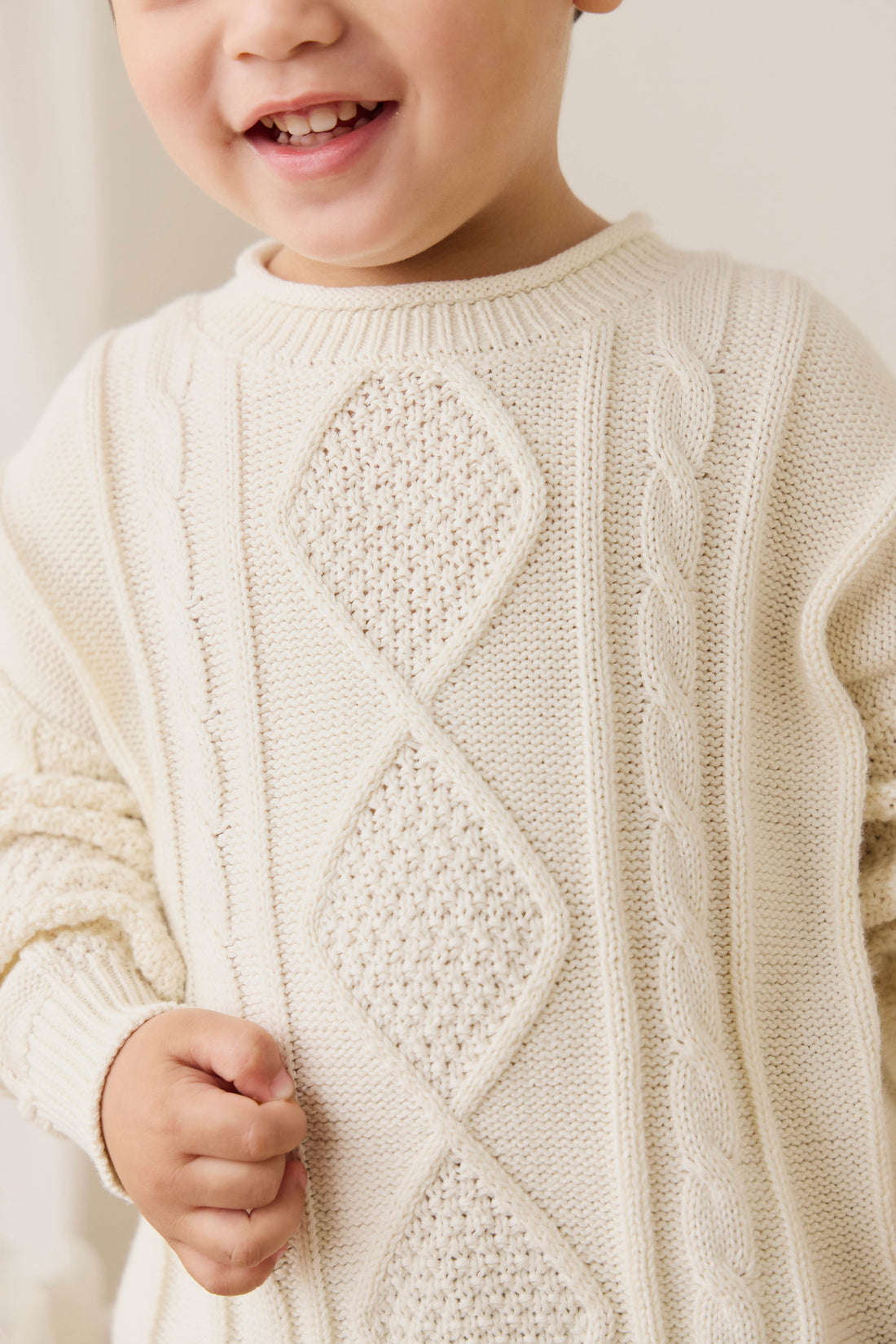 Sloan Jumper - Cloud Childrens Jumper from Jamie Kay NZ