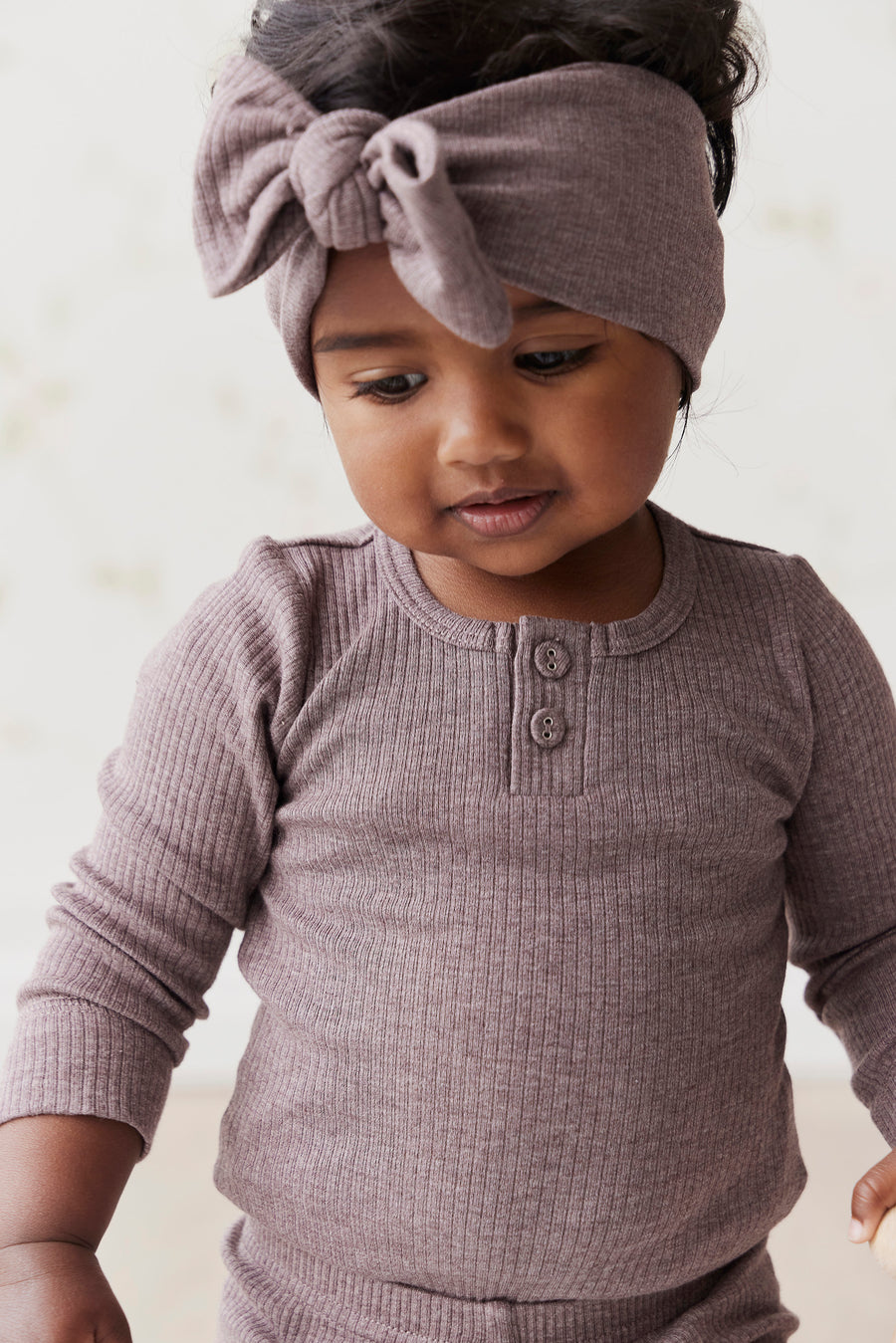 Organic Cotton Modal Headband - Truffle Marle Childrens Headband from Jamie Kay NZ