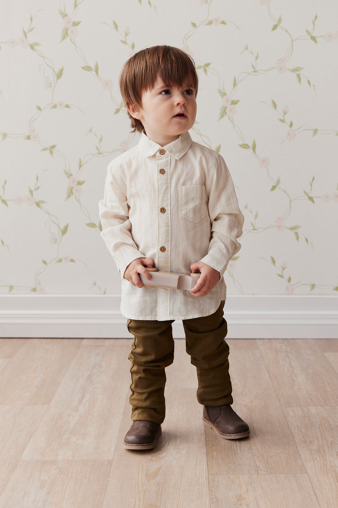 Austin Woven Pant - Dark Anise Childrens Pant from Jamie Kay NZ
