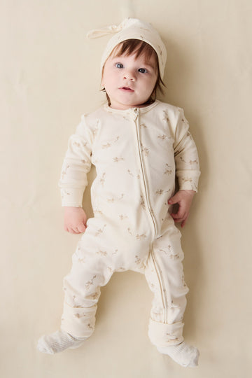 Organic Cotton Reese Zip Onepiece - Kitten and His Kites Childrens Onepiece from Jamie Kay NZ