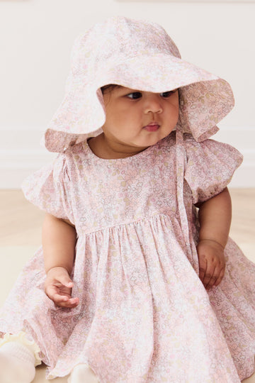 Organic Cotton Noelle Hat - Chloe Mauve Childrens Hat from Jamie Kay NZ