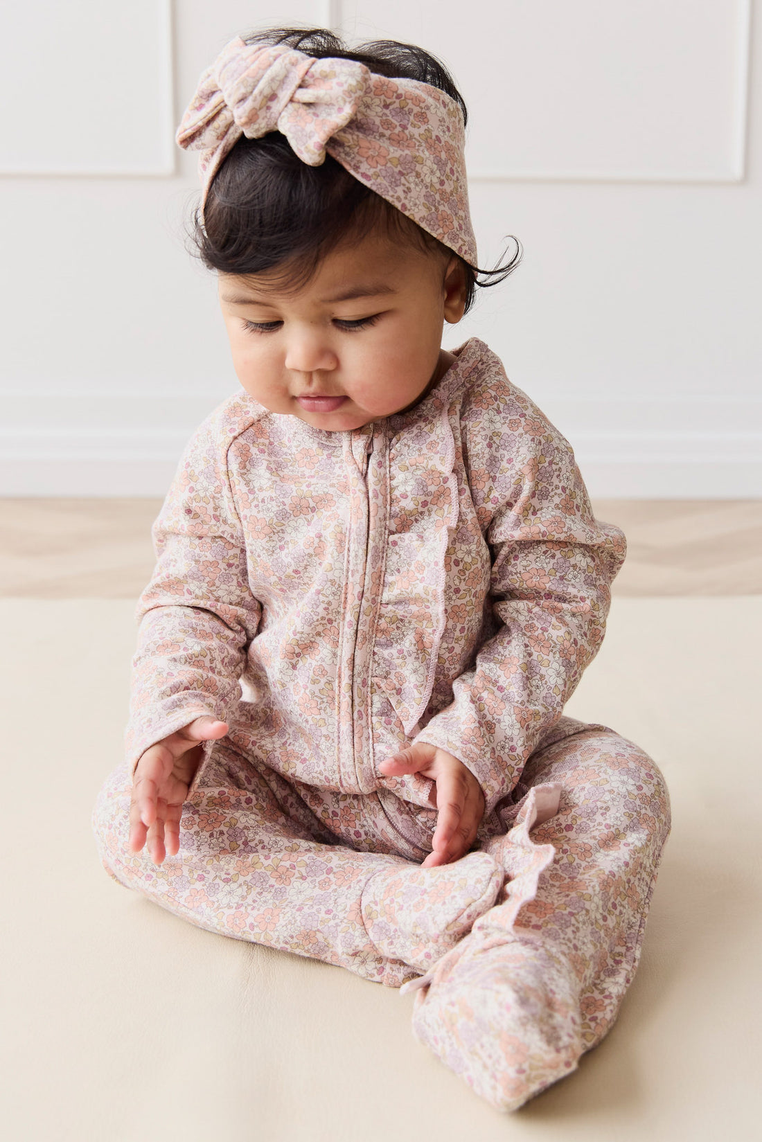 Organic Cotton Melanie Onepiece - Chloe Mauve Childrens Onepiece from Jamie Kay NZ