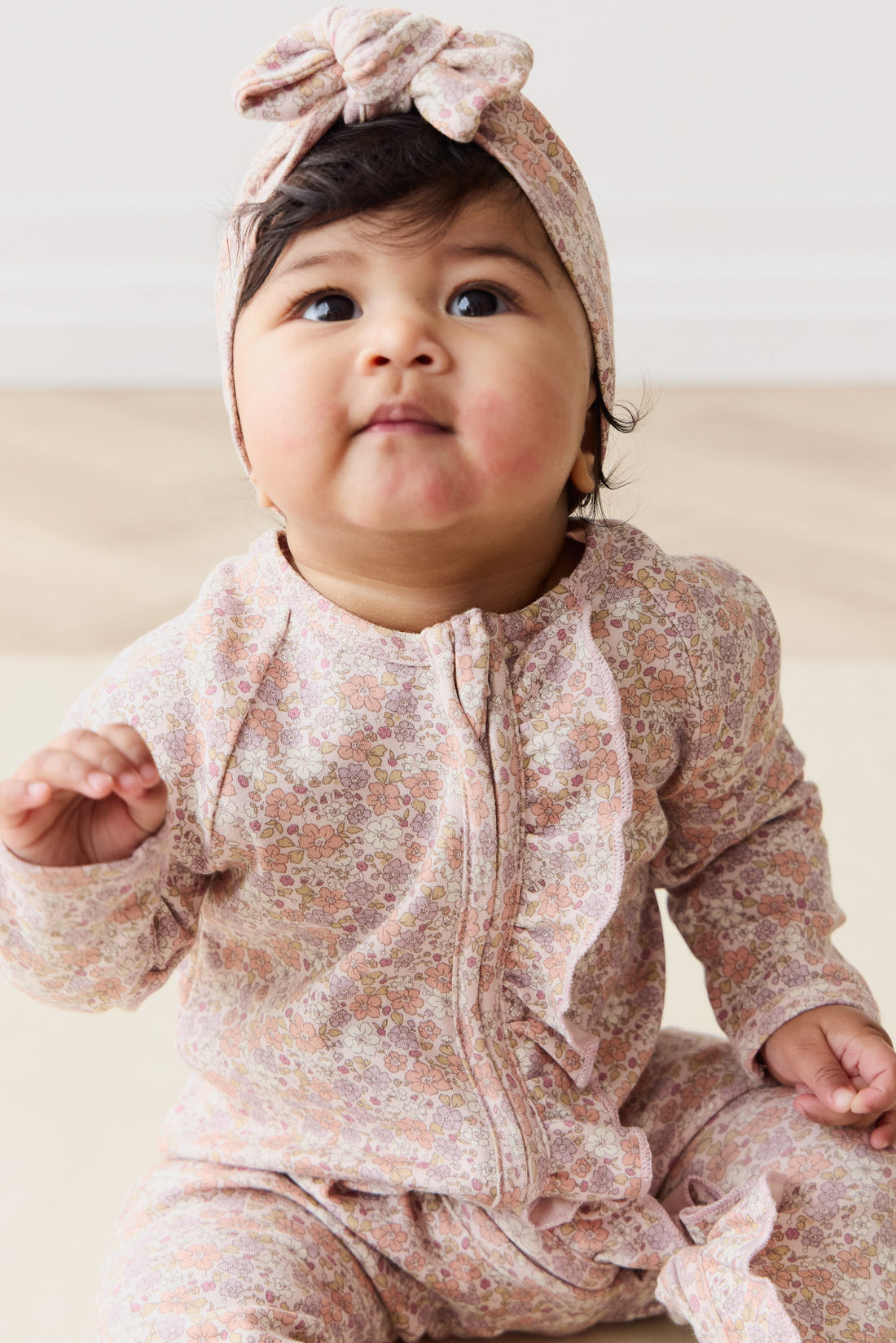 Organic Cotton Melanie Onepiece - Chloe Mauve Childrens Onepiece from Jamie Kay NZ