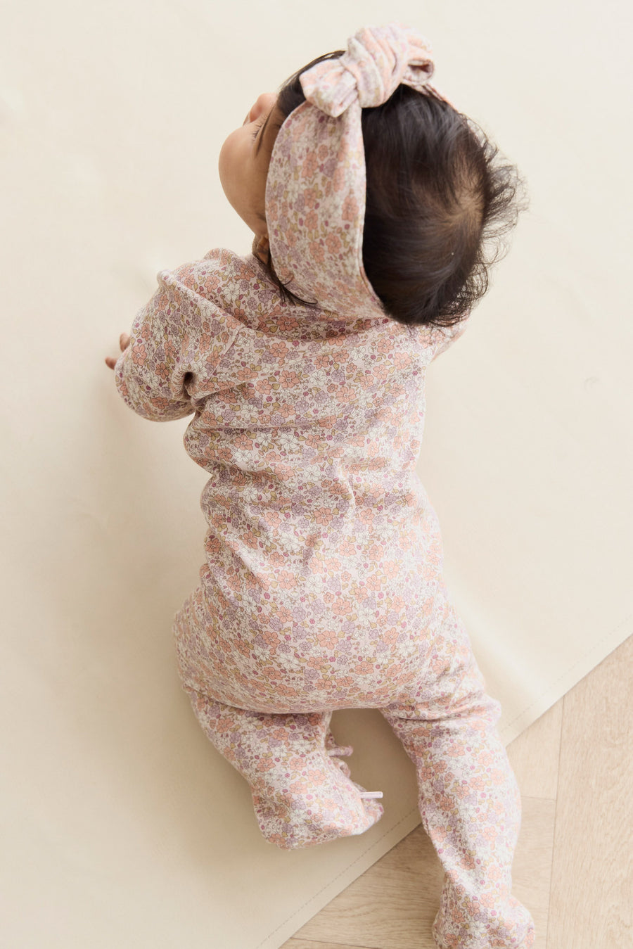 Organic Cotton Melanie Onepiece - Chloe Mauve Childrens Onepiece from Jamie Kay NZ