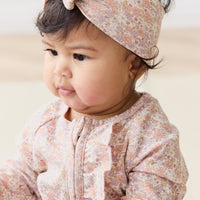 Organic Cotton Headband - Chloe Mauve Childrens Headband from Jamie Kay NZ